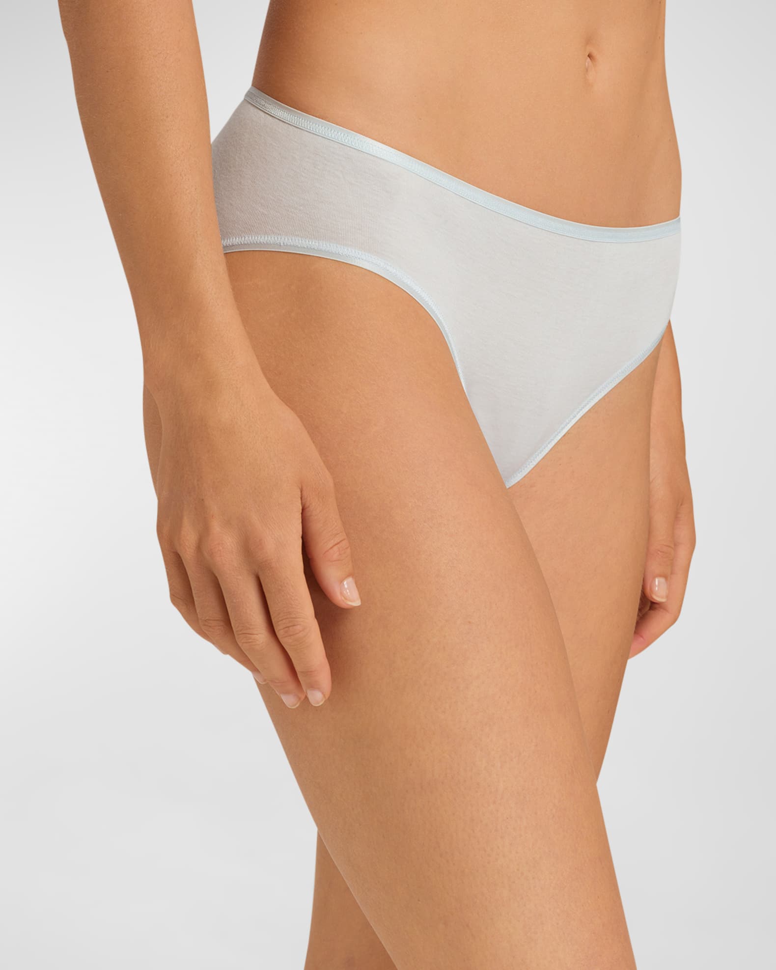 Hanro Cotton Seamless HighLeg Briefs Neiman Marcus