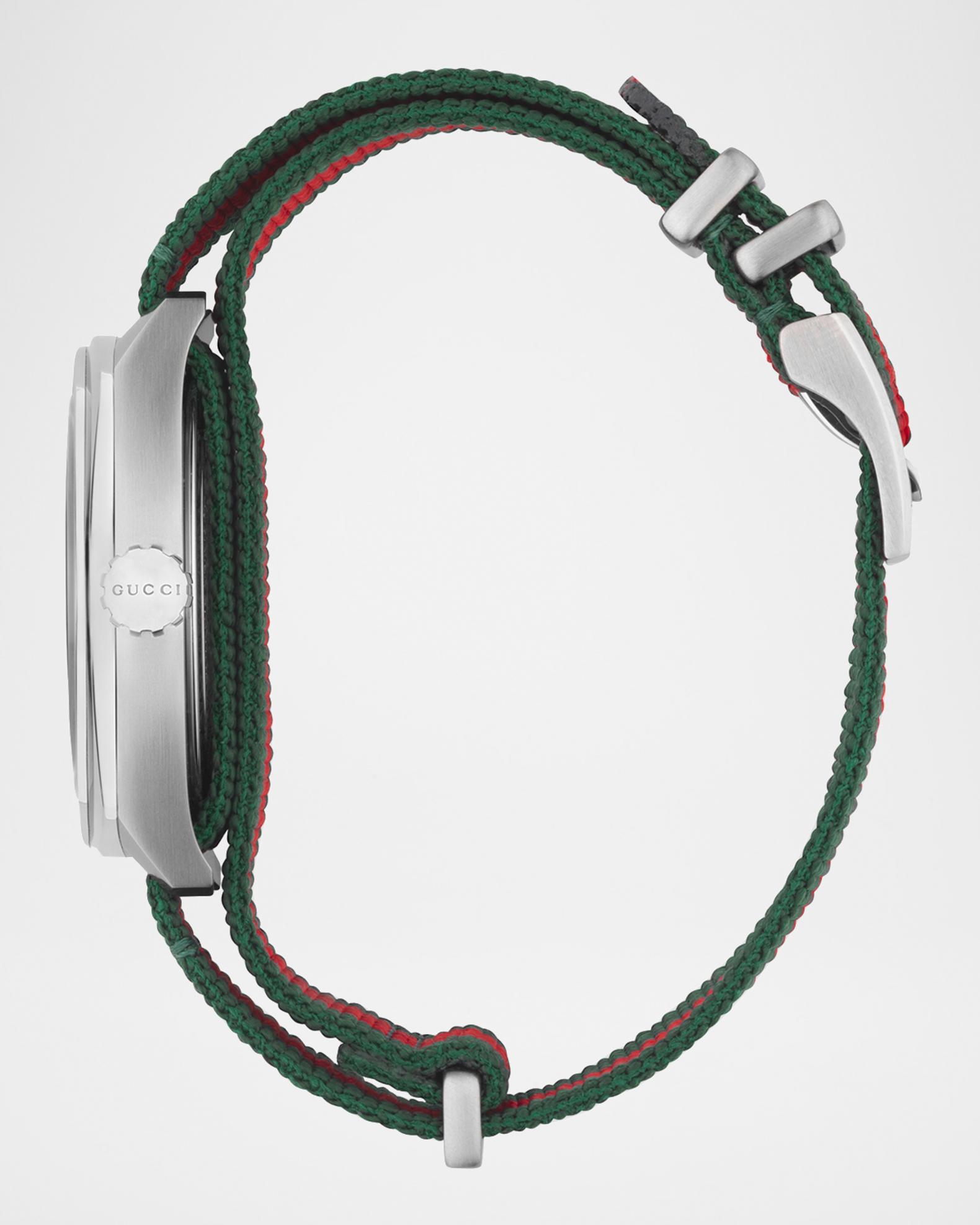 Gucci GG2570 41mm Stainless Steel-Nylon Watch | Neiman Marcus