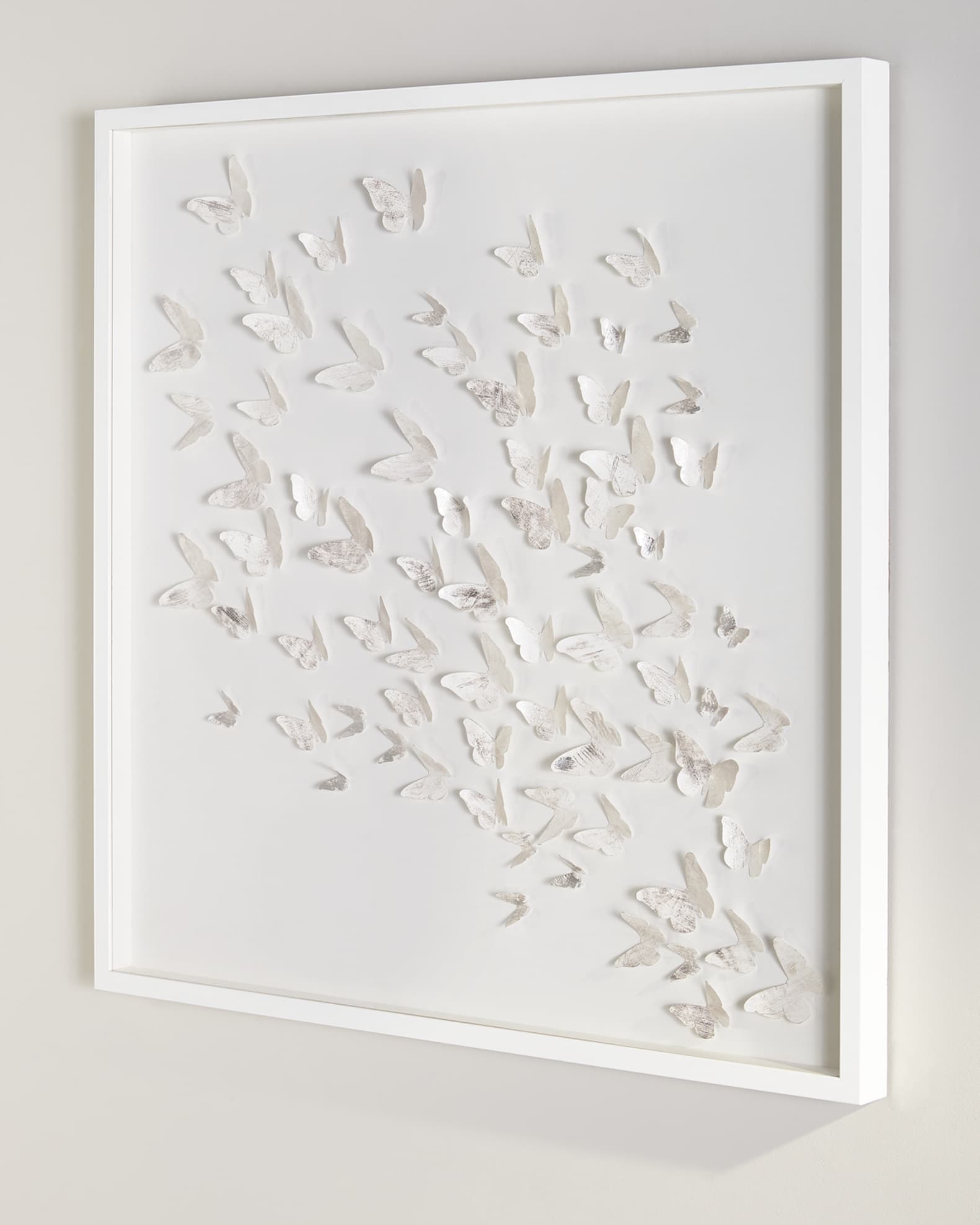 Silver Butterfly Shadowbox 1
