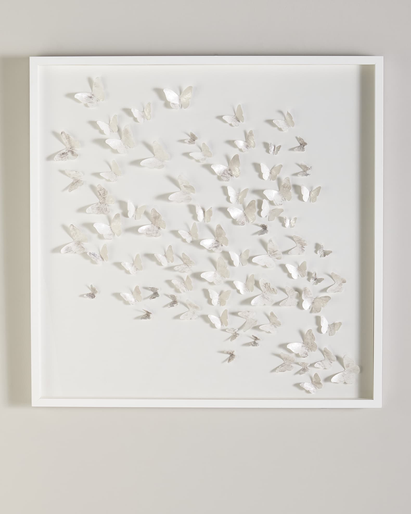 Silver Butterfly Shadowbox 0
