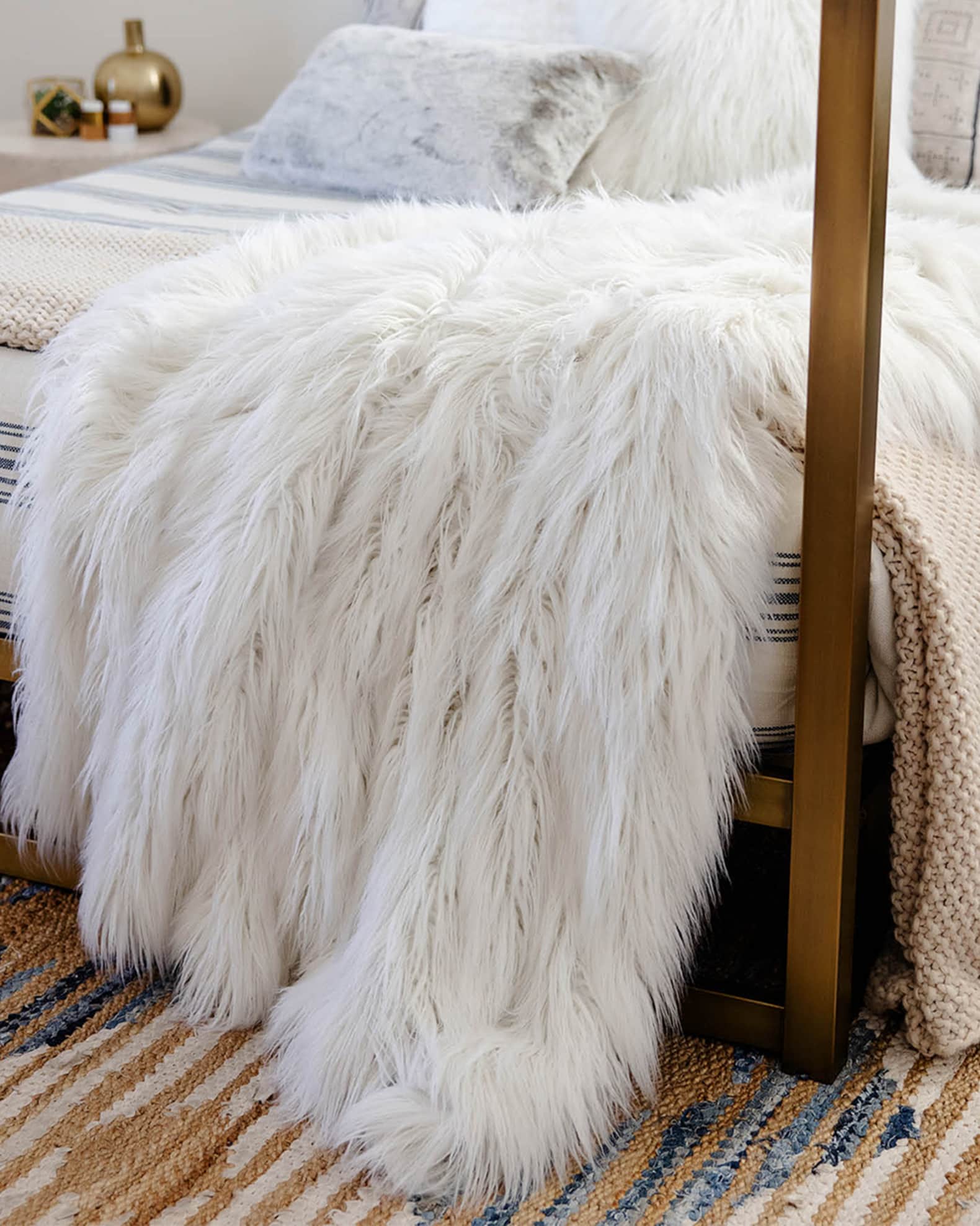 Signature Series Faux-Fur Throw 1