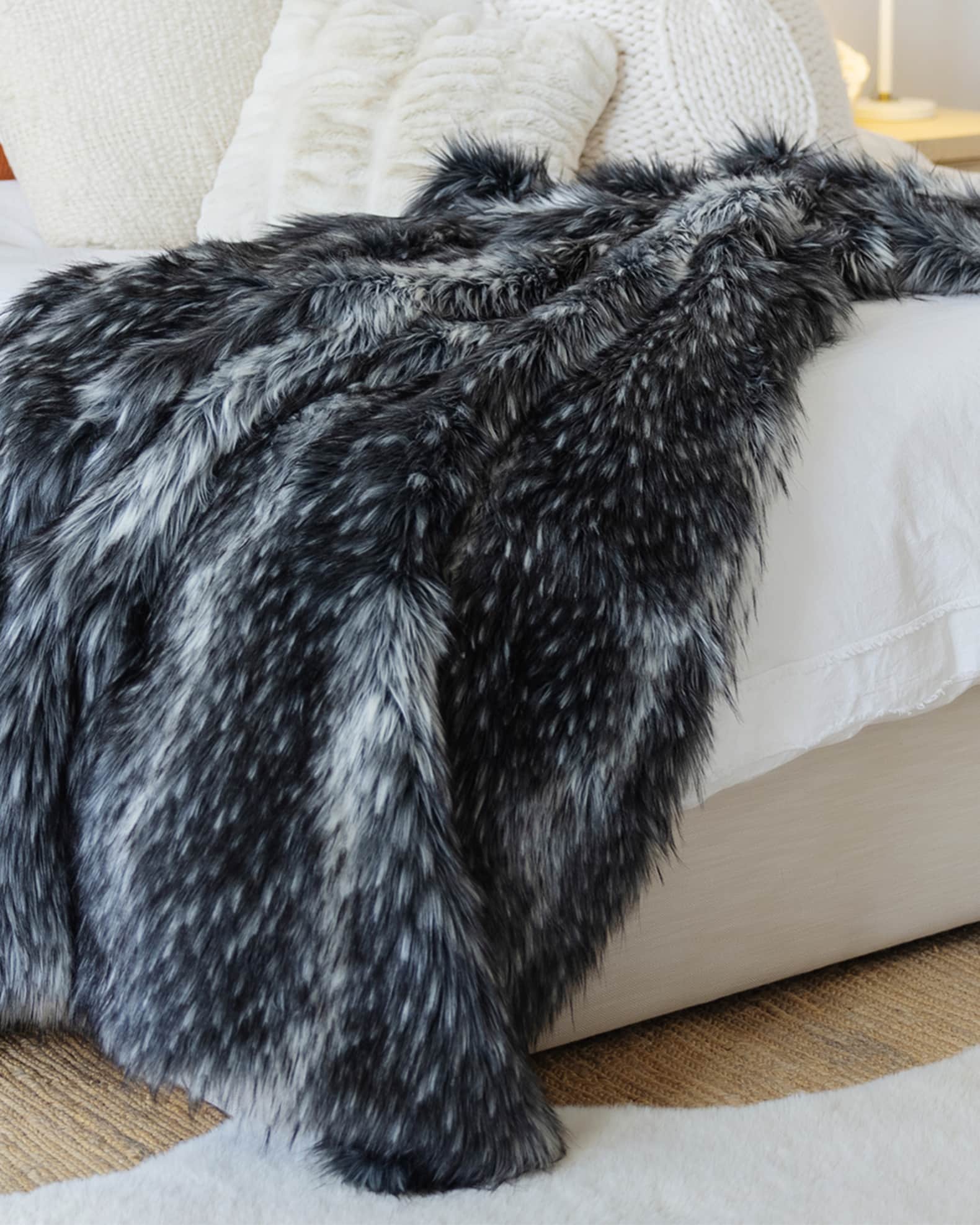 Fabulous Furs Limited Edition FauxFur Throw Neiman Marcus