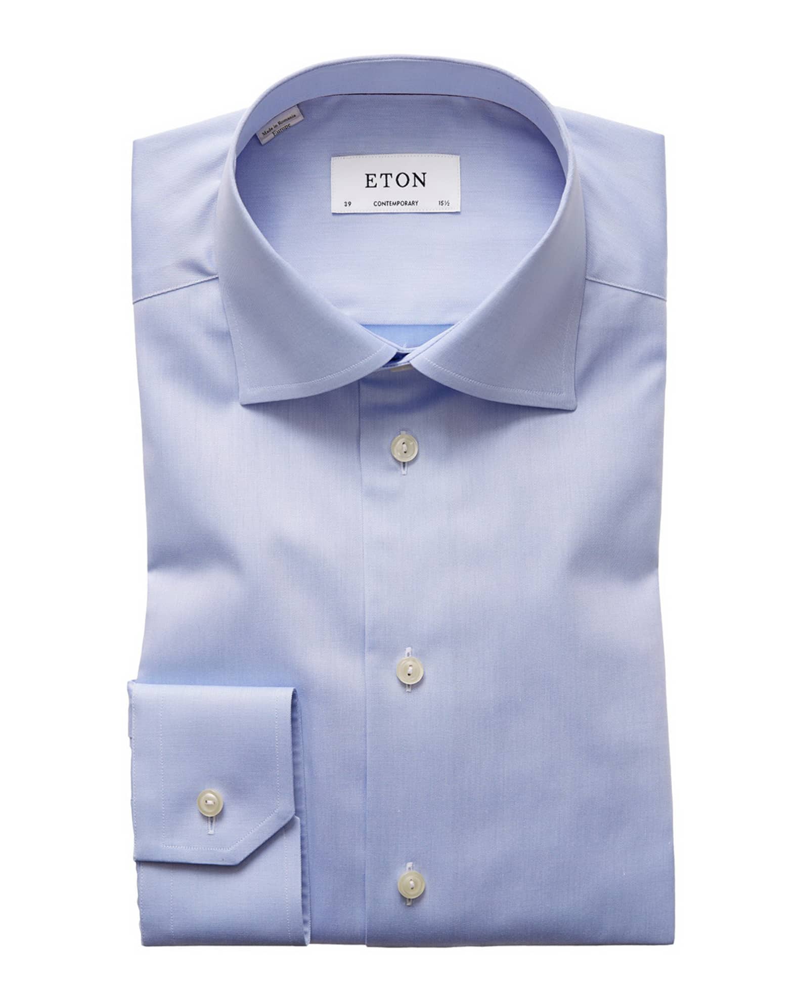 Contemporary Fit Twill Dress Shirt 0