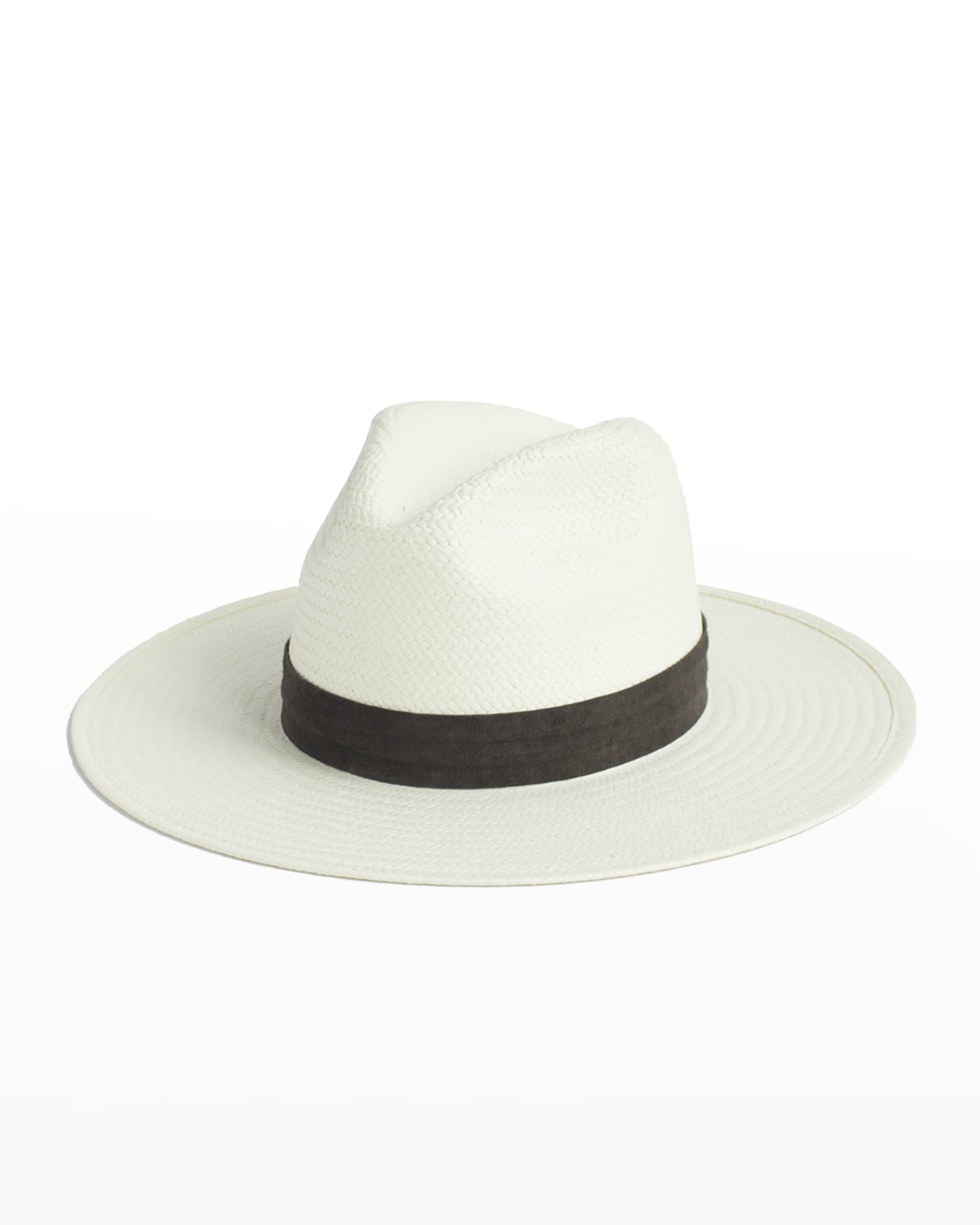 Janessa Leone Marcell Packable Straw Fedora Hat | Neiman Marcus