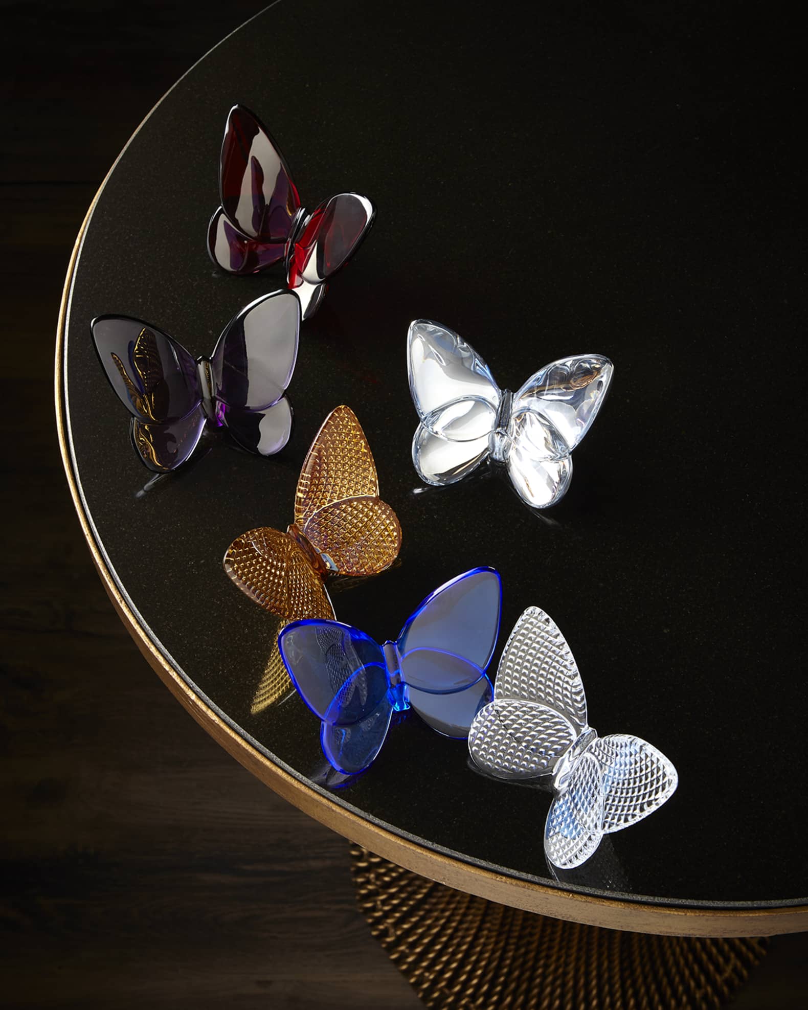 2.5" Lucky Crystal Purple Butterfly 1