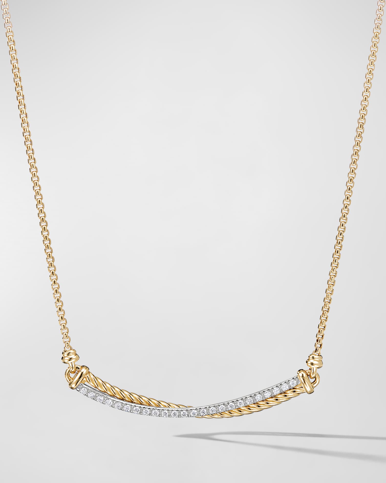 David yurman diamond bar necklace clearance