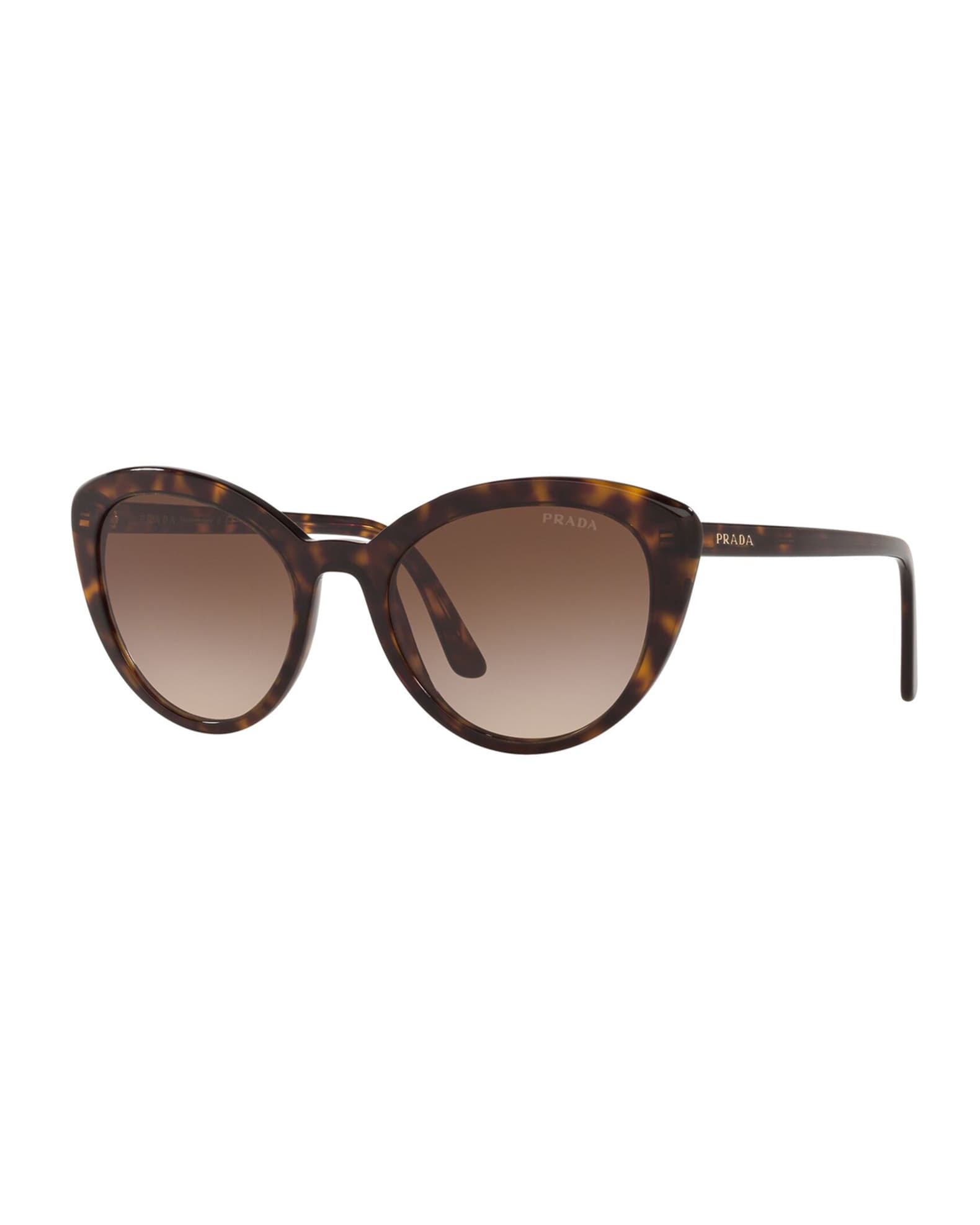 Prada Semi-Transparent Acetate Cat-Eye Sunglasses | Neiman Marcus
