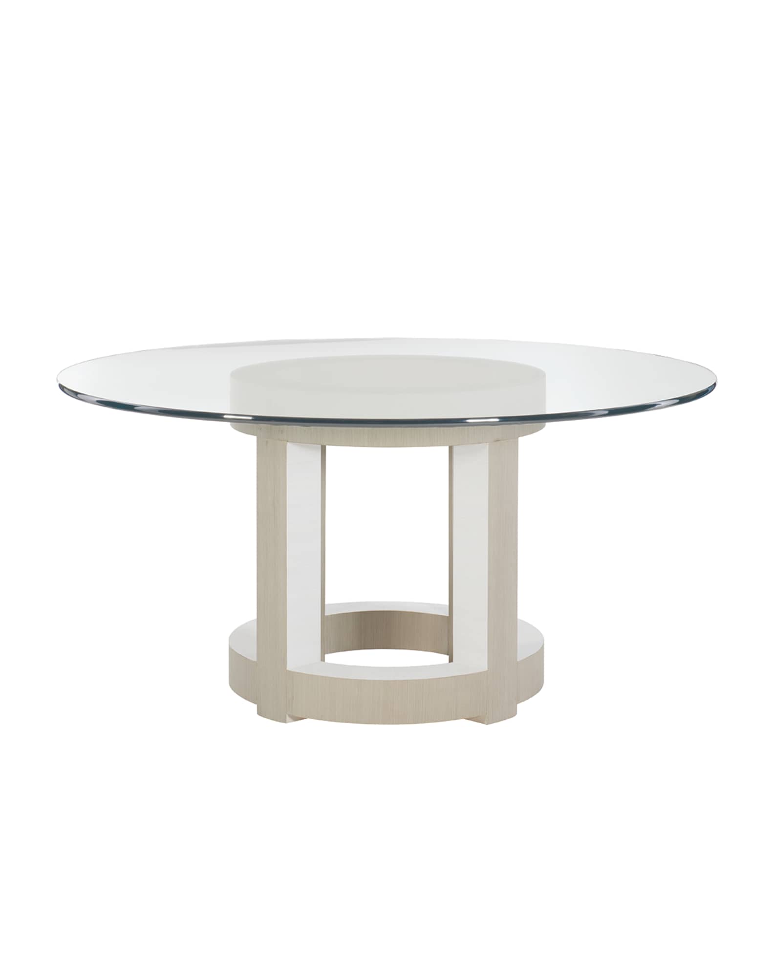 Bernhardt Axiom Round GlassTop Dining Table, 60" Neiman Marcus
