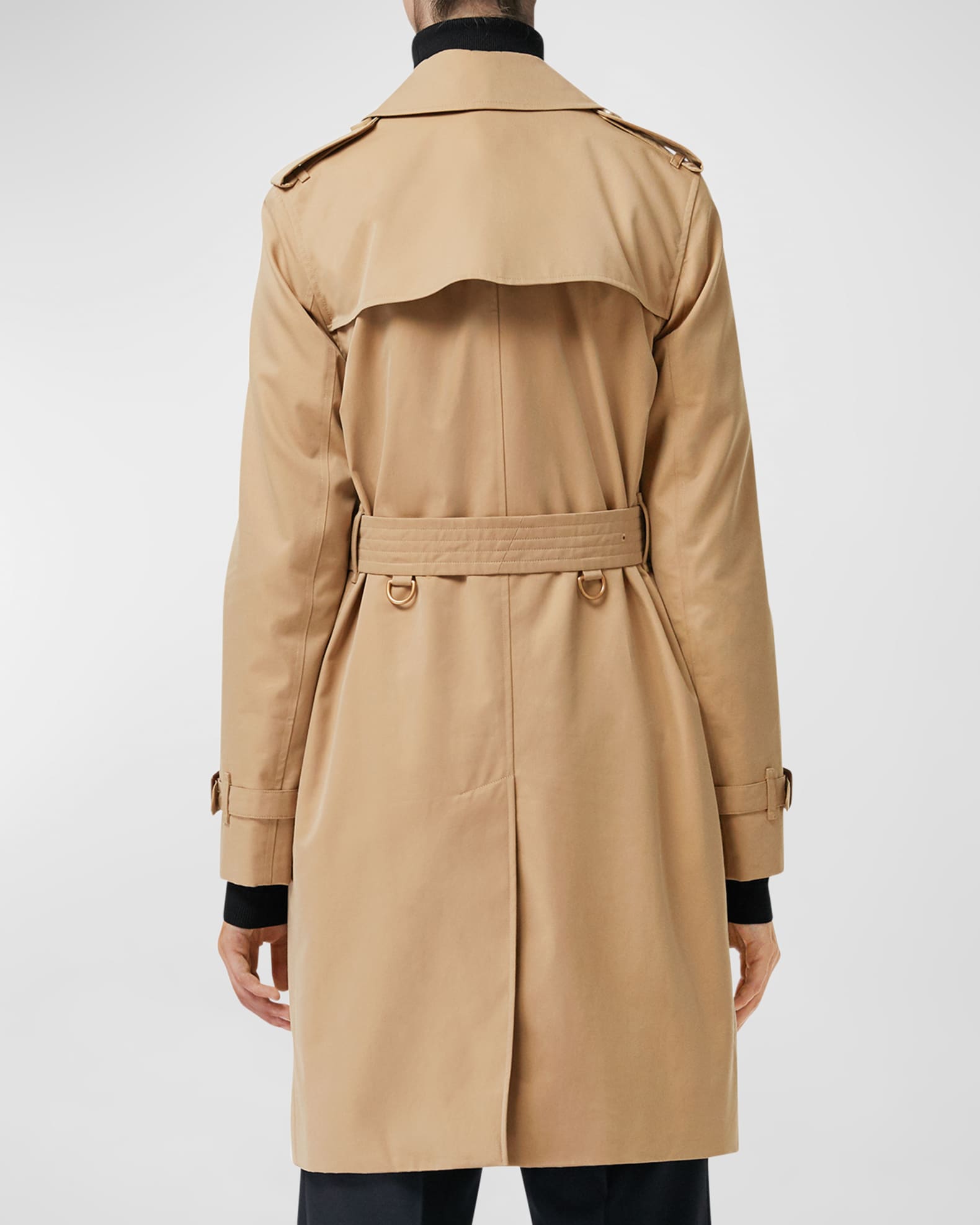 Burberry Kensington Heritage Belted Trench Coat | Neiman Marcus