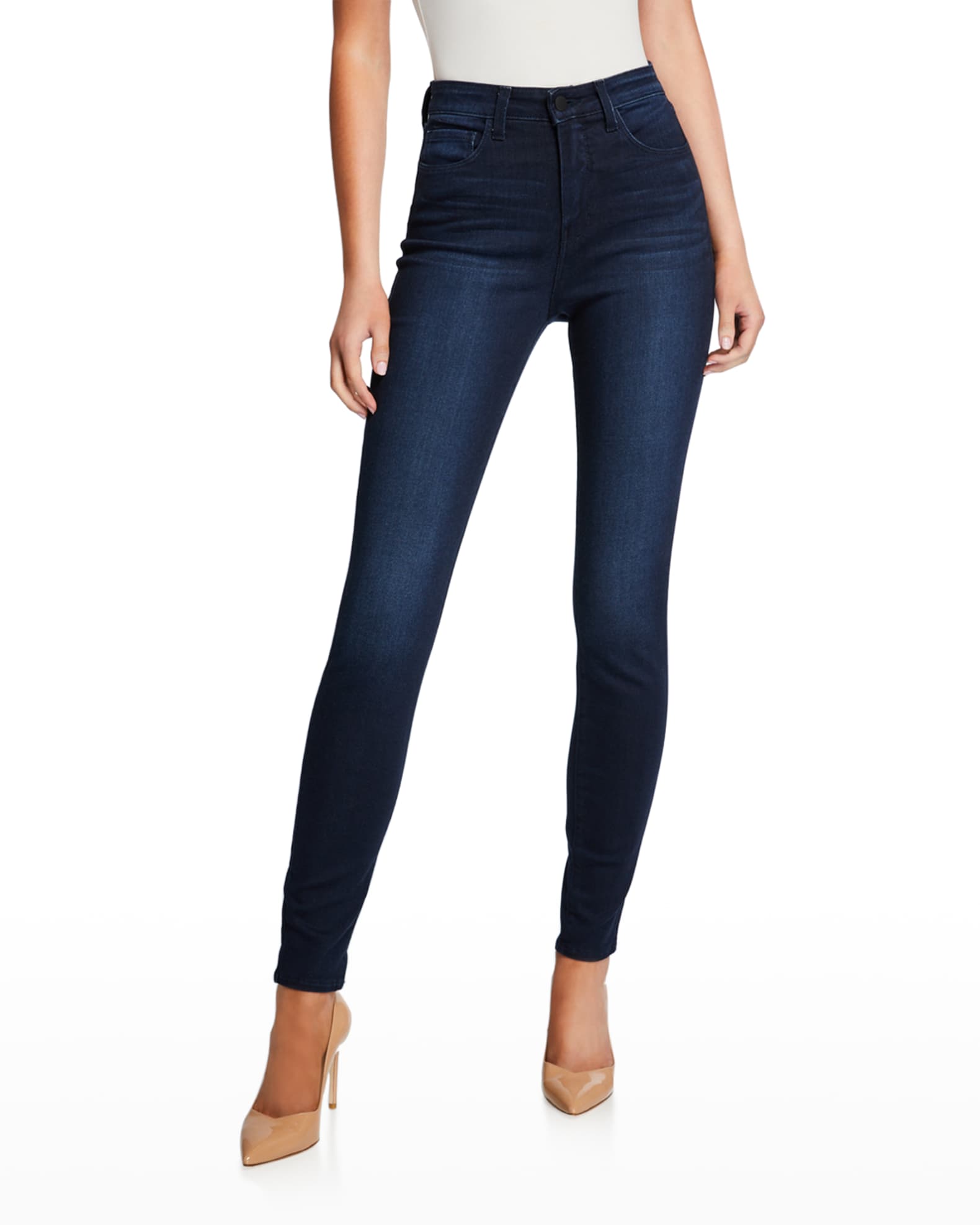 L'Agence Marguerite High-Rise Ankle Skinny Jeans | Neiman Marcus