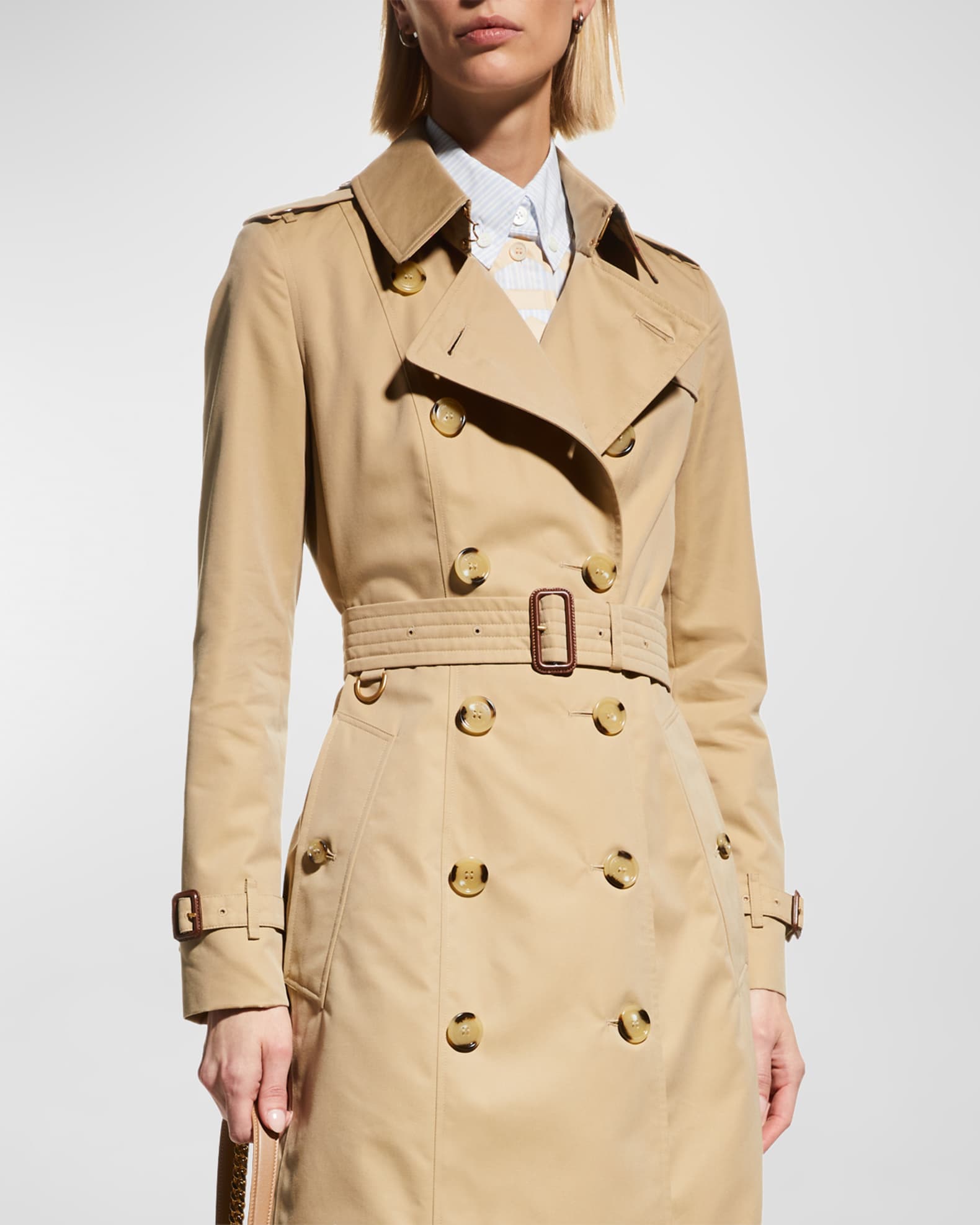 Burberry slim fit trench coat 2025