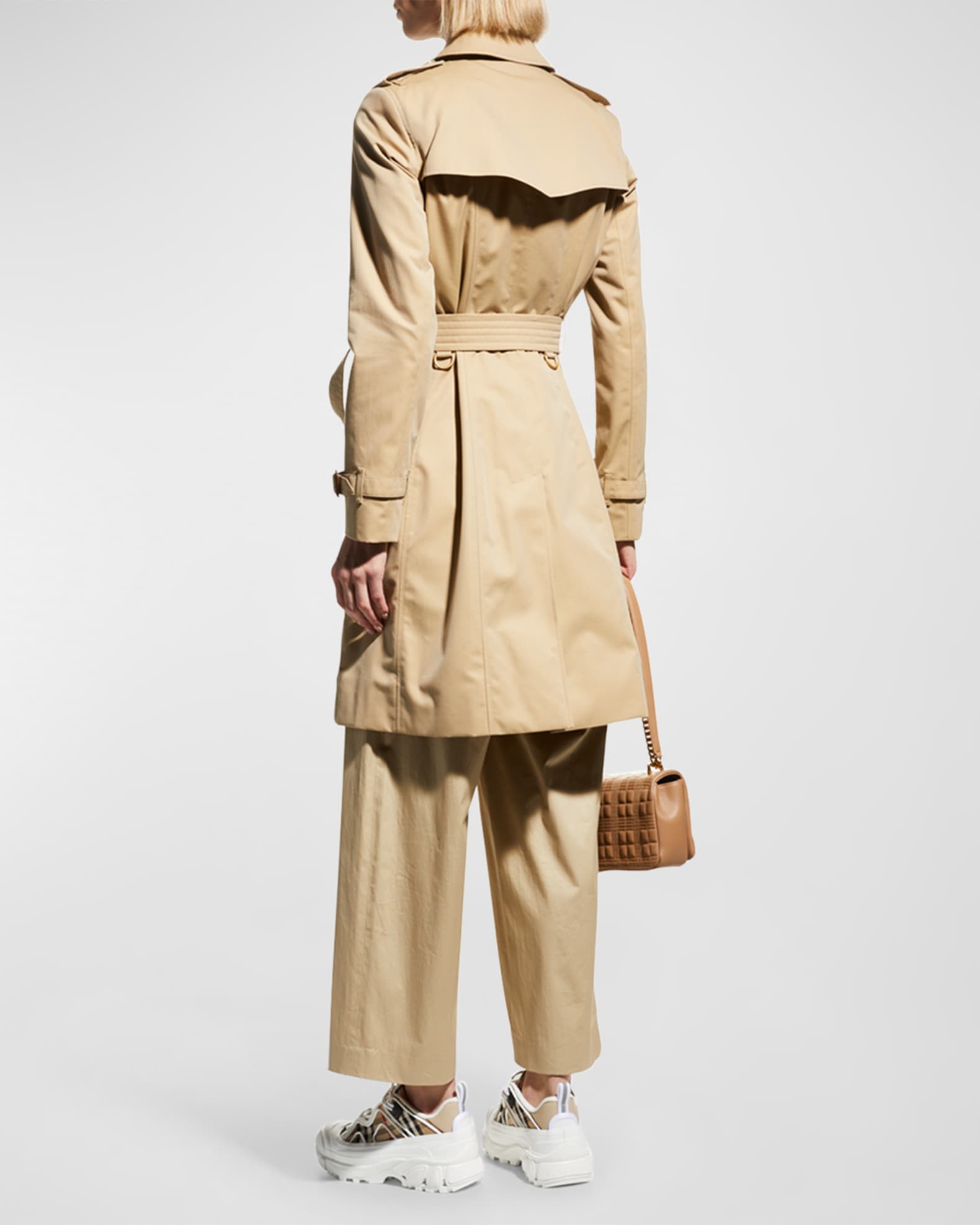 Burberry slim fit trench coat sales