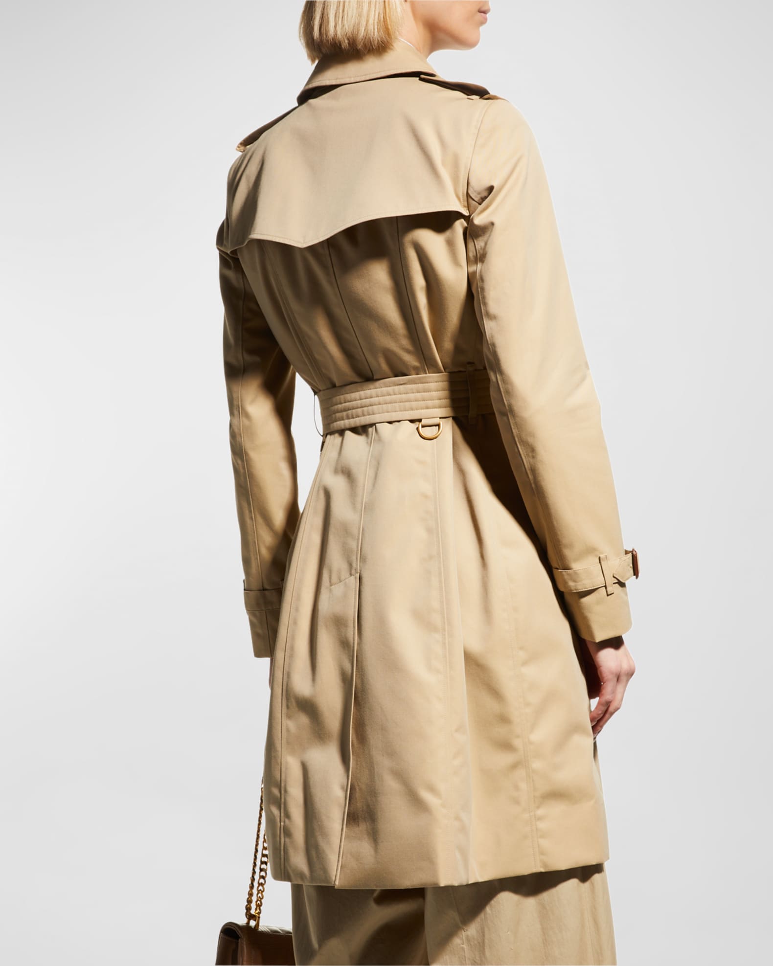 Burberry tiered hem trench coat hotsell