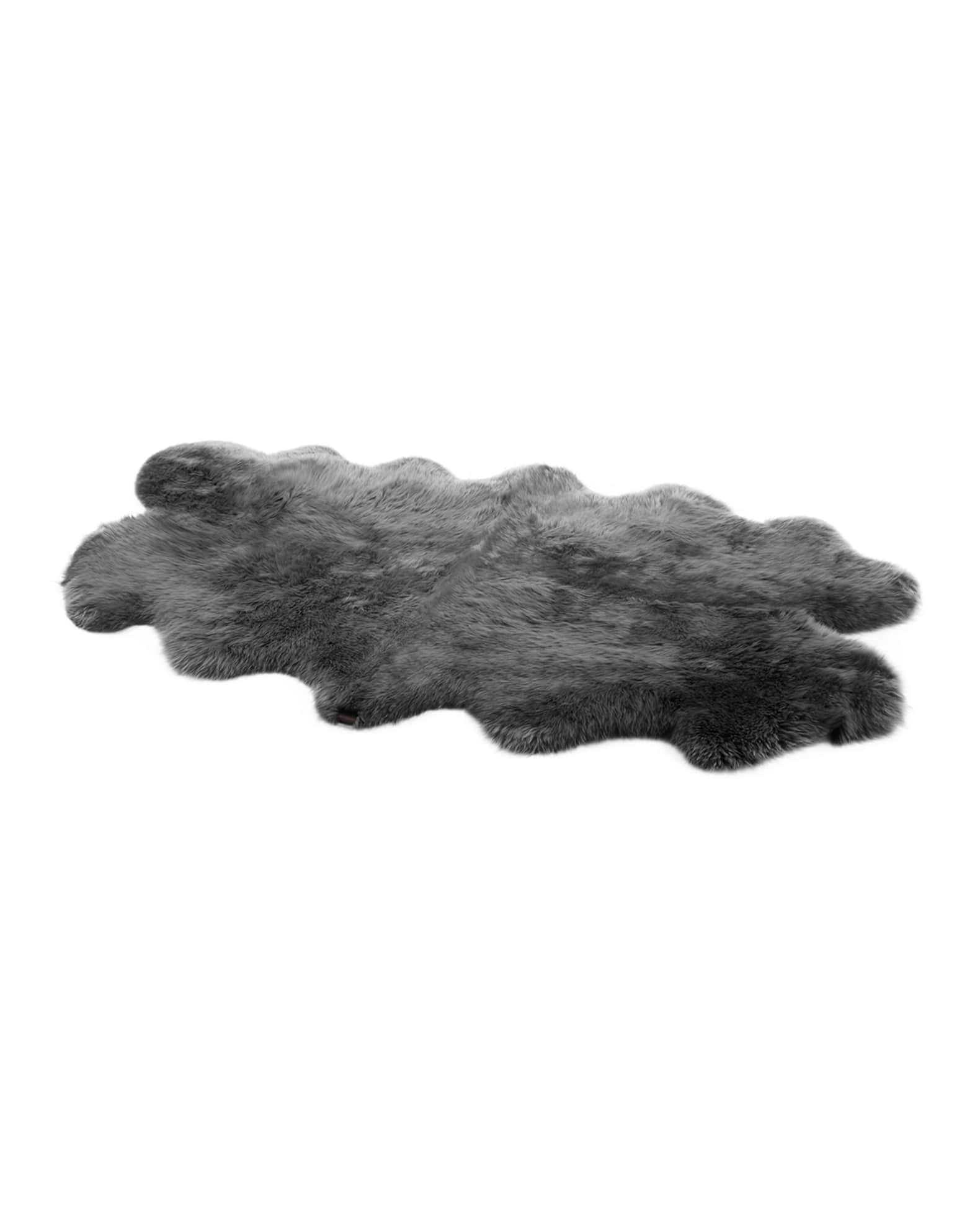 Sheepskin Area Throw Rug 4 x 6