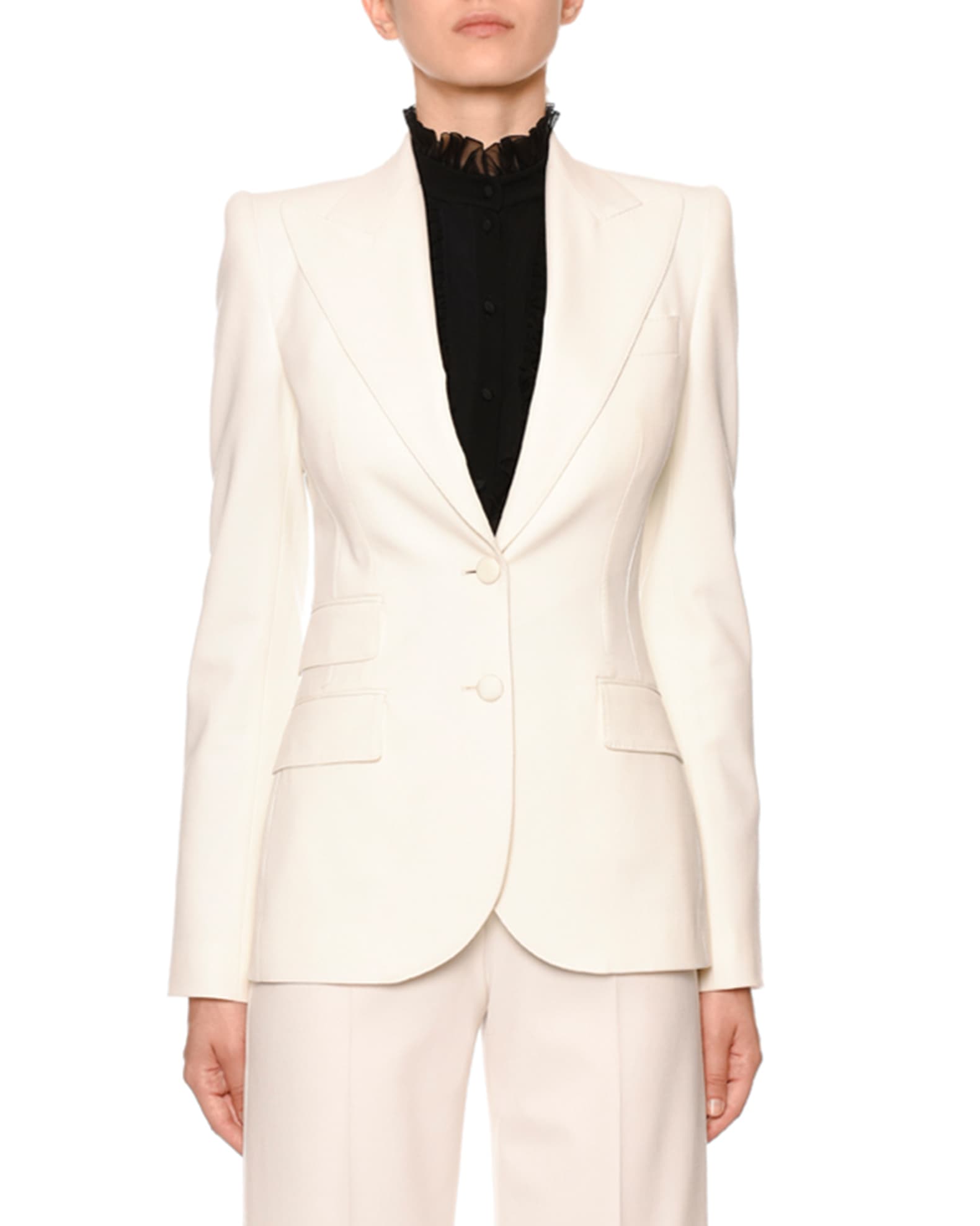 Single-Breasted Stretch-Wool Blazer and Matching Items | Neiman Marcus