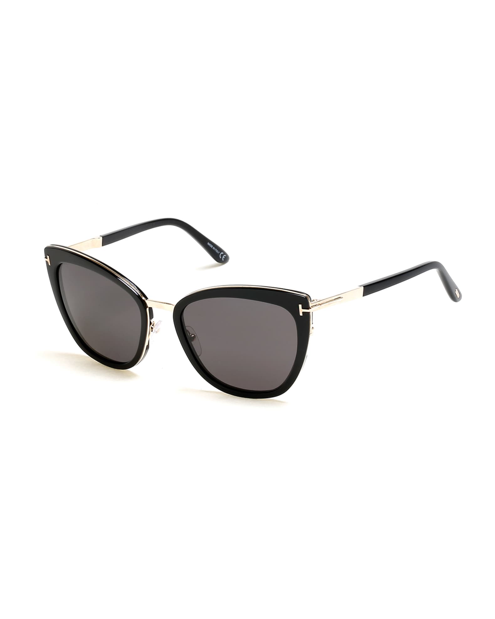 TOM FORD Simona Cat-Eye Metal & Acetate Sunglasses | Neiman Marcus