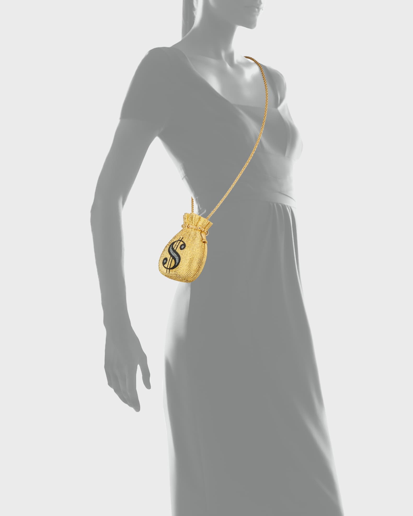 Judith leiber money bag purse top