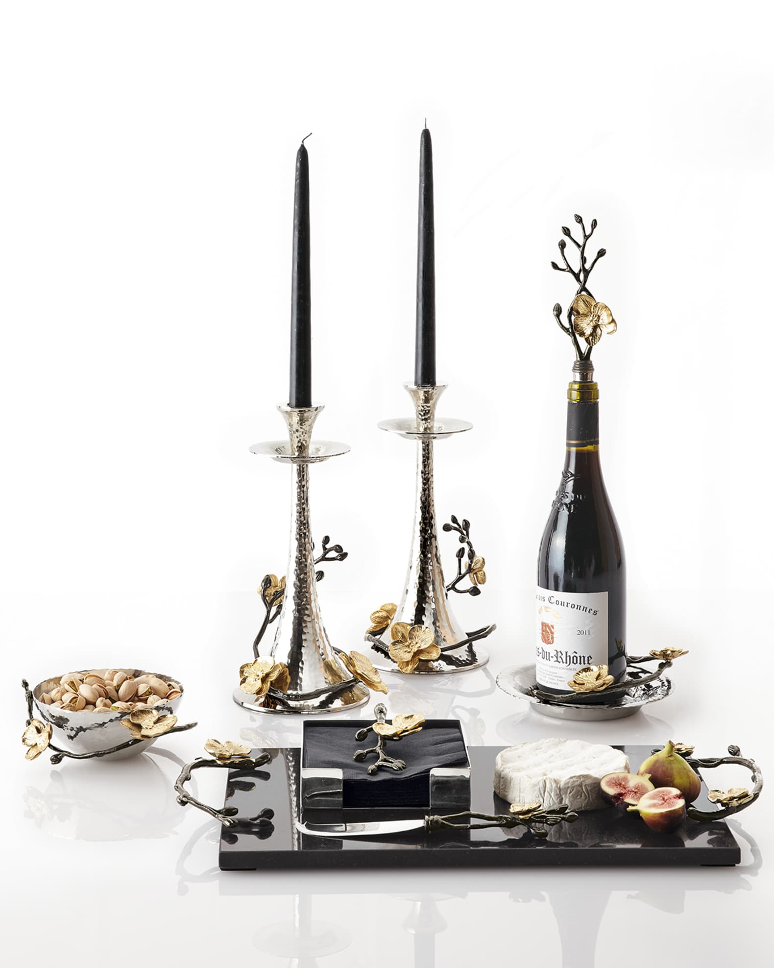 Gold Orchid Wine Stopper 1