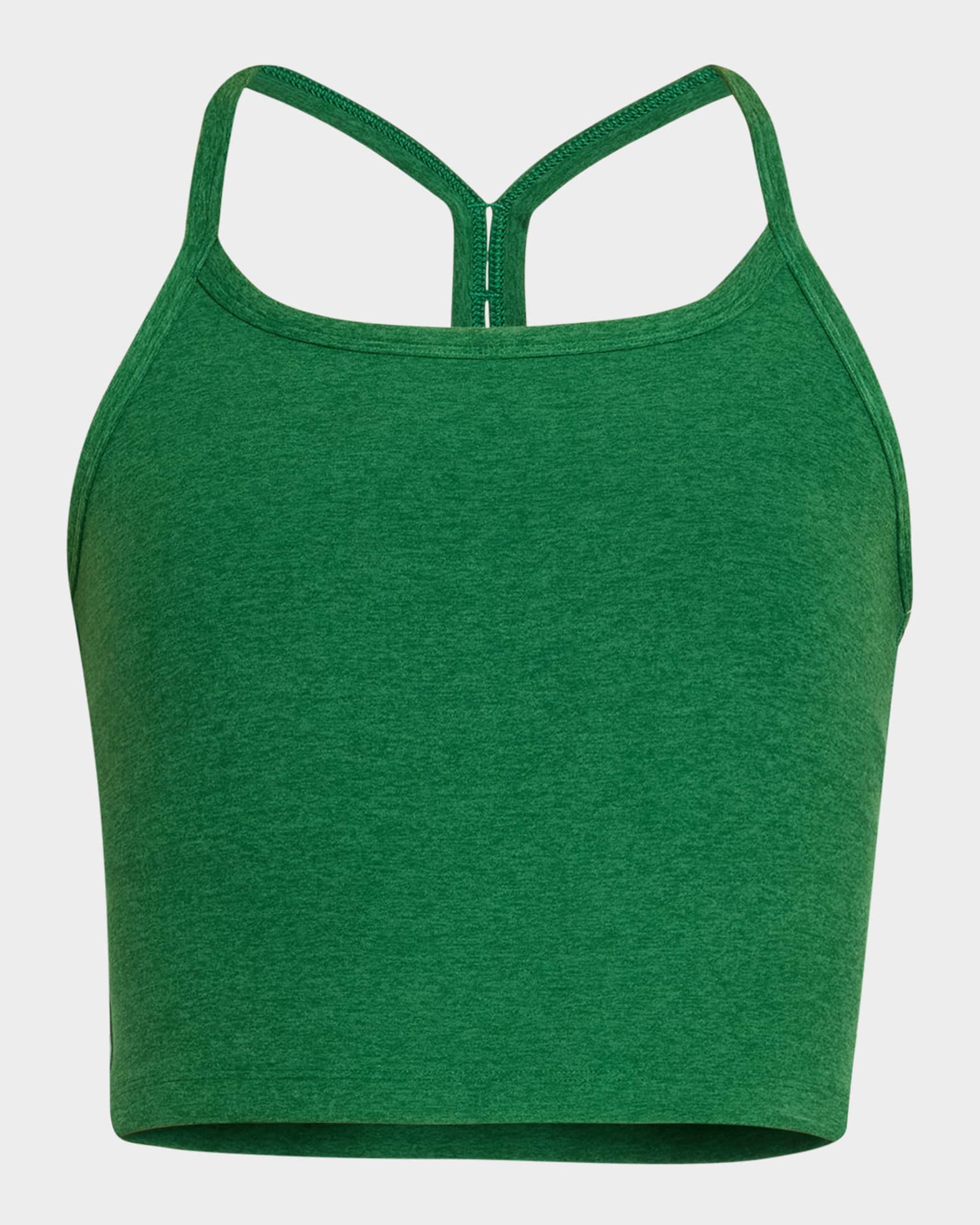 Space-dye Slim Racerback Cropped Tank