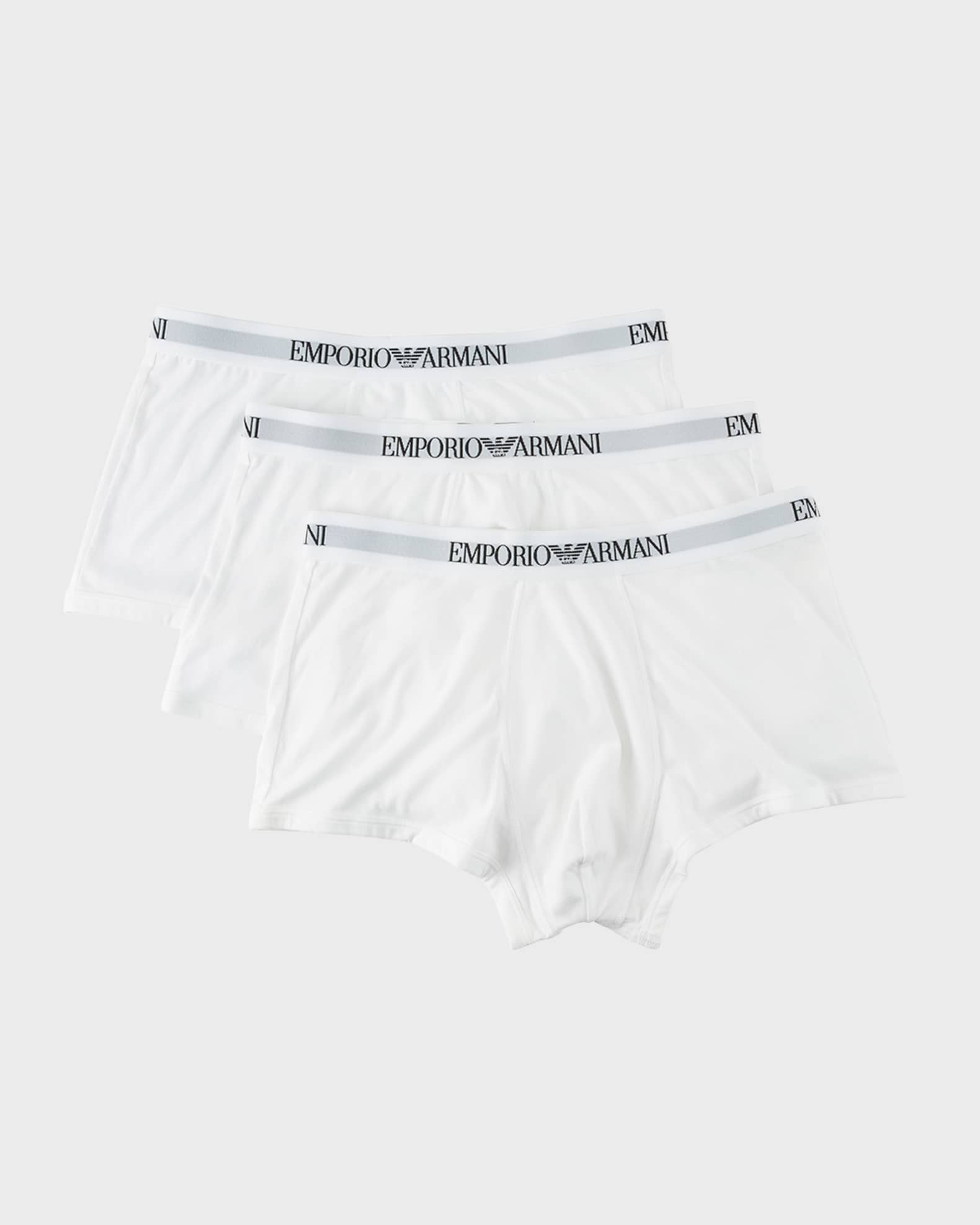 Emporio Armani 3 Pack of Pure Cotton トランクス Emporio Armani Men's 3-Pack Trunks | Neiman Marcus