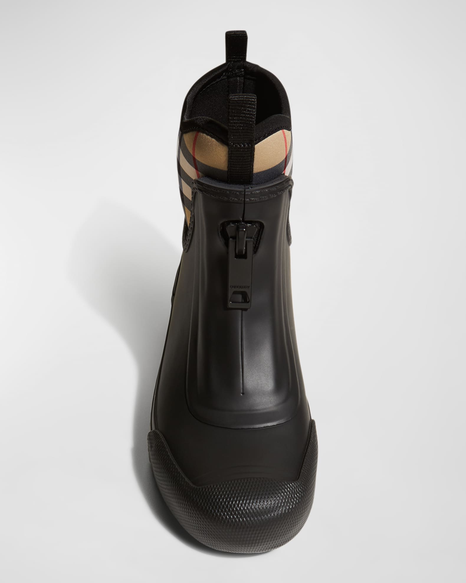 Burberry Super Nova Check Pattern Rain Boots - Neutrals Boots