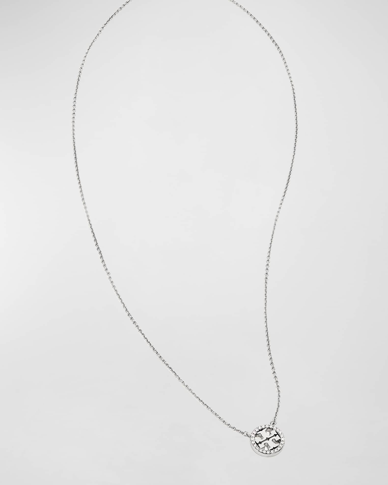 Miller Pave Logo Delicate Necklace 0
