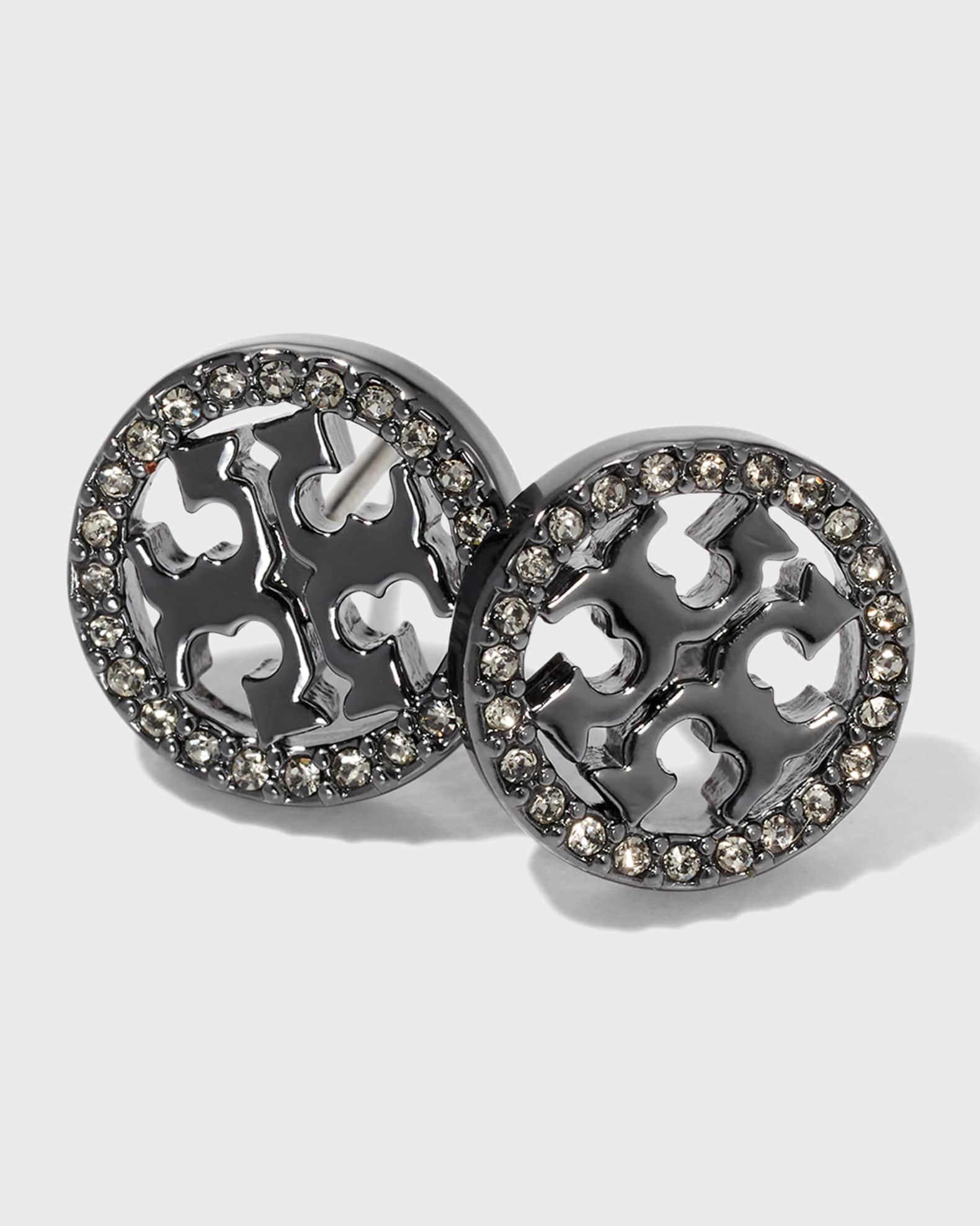 Tory burch miller pave stud earrings Clearance