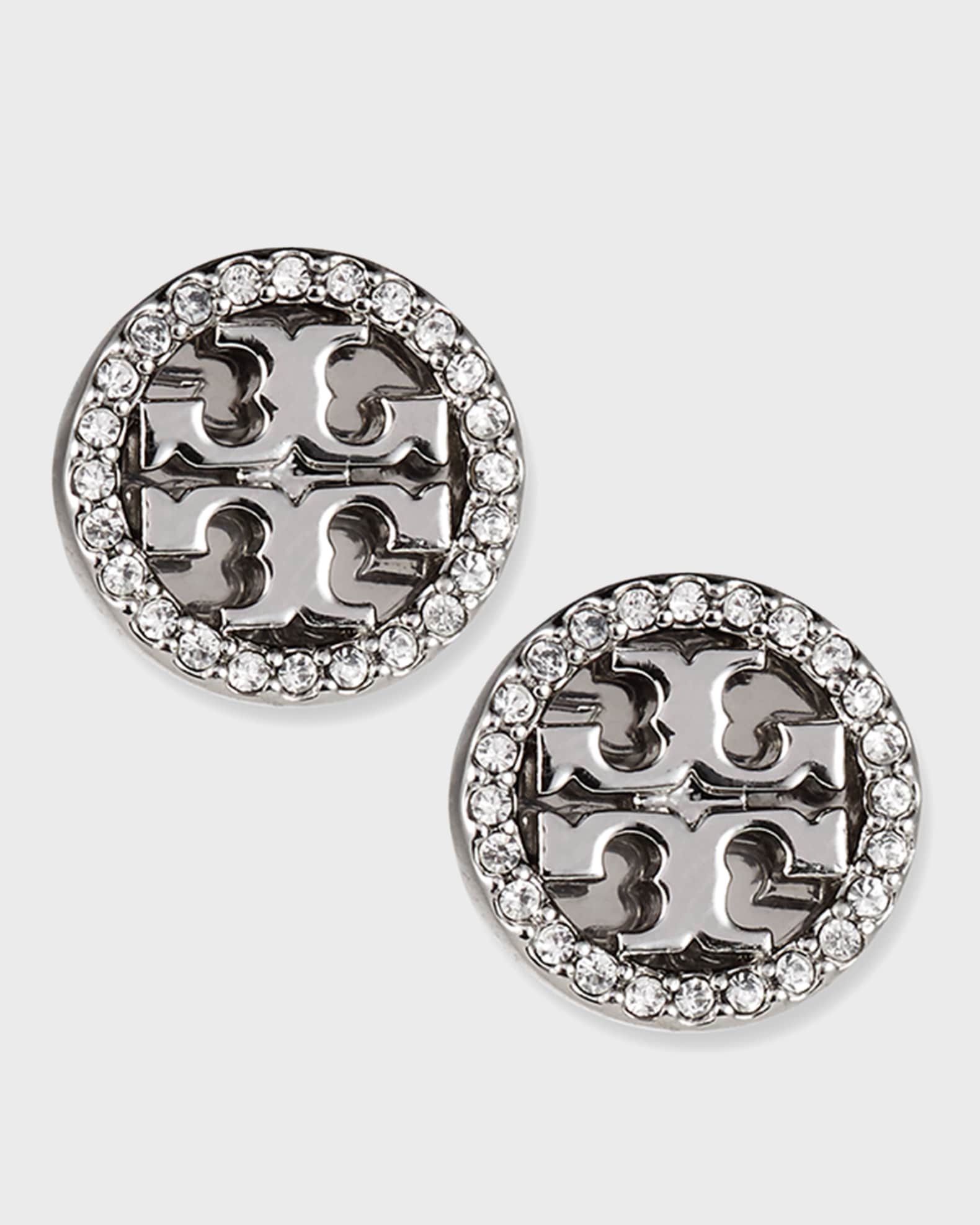 Tory Burch Miller Pave Stud Earring | Neiman Marcus