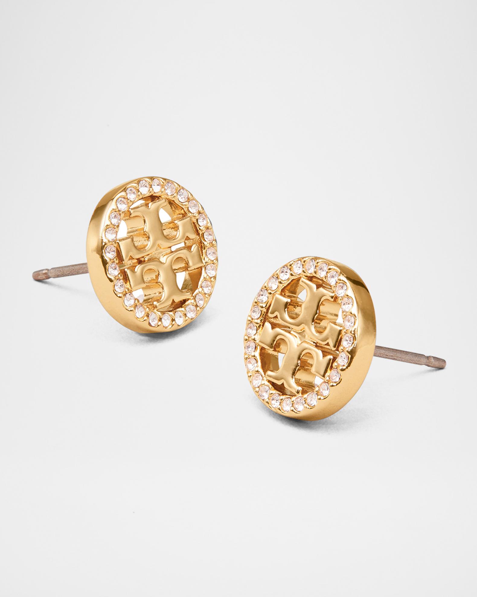 Icon Pavé Circle Stud Earrings | Neiman Marcus