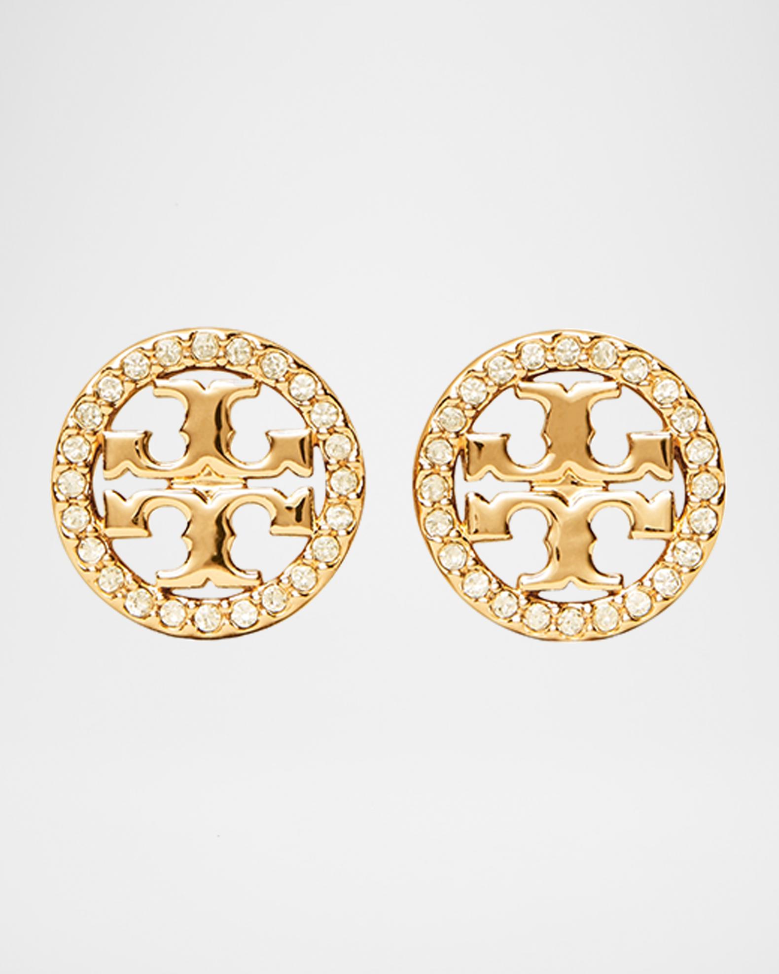 Icon Pavé Circle Stud Earrings | Neiman Marcus