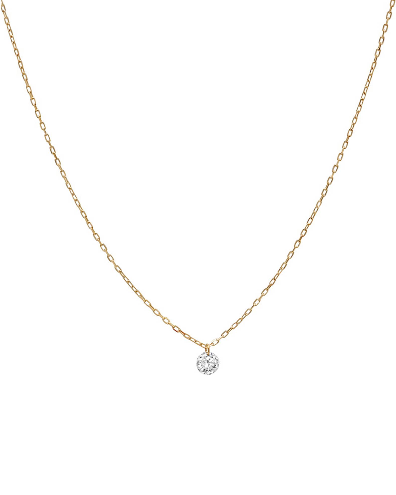 Nicha Jewelry 18k Floating Diamond Pendant Necklace Neiman Marcus