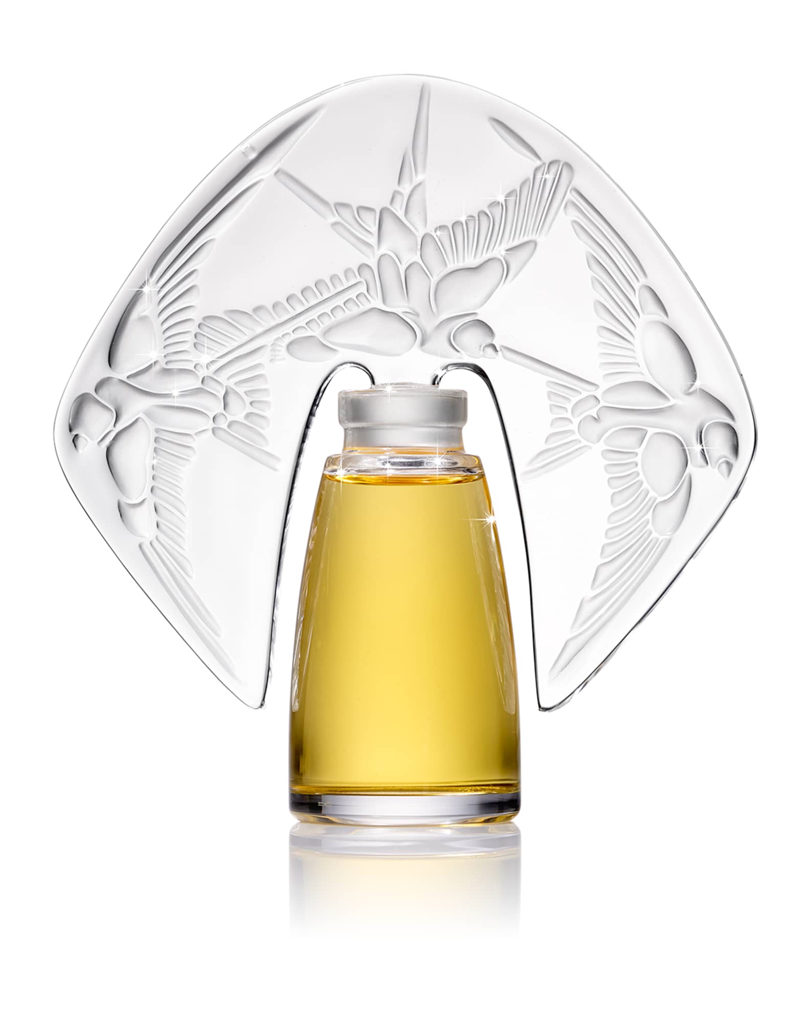 Amorem Rose Parfum presented in a Lalique Crystal Flacon, 1 oz. / 30 mL 0