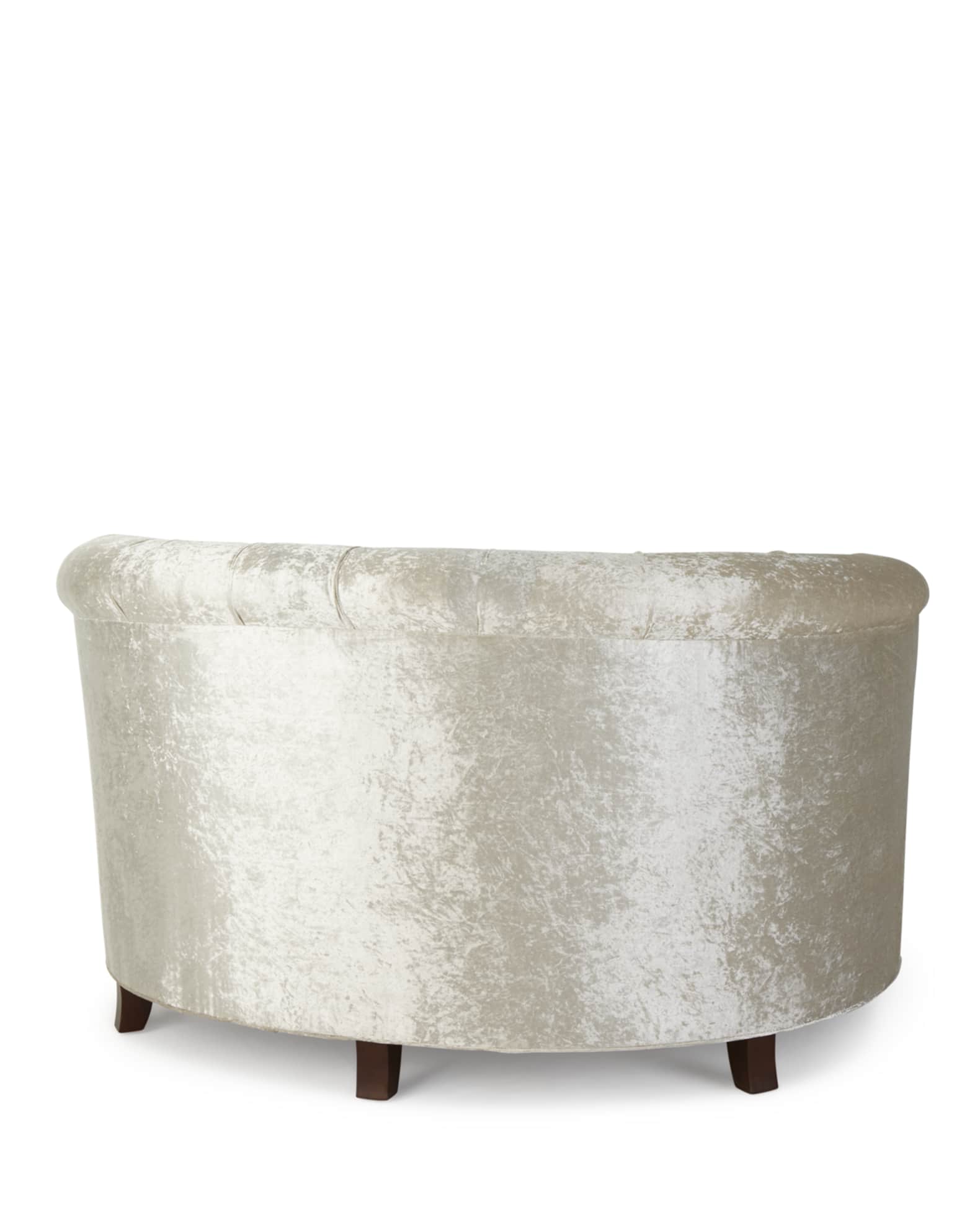 Cuddle chair crushed velvet discount