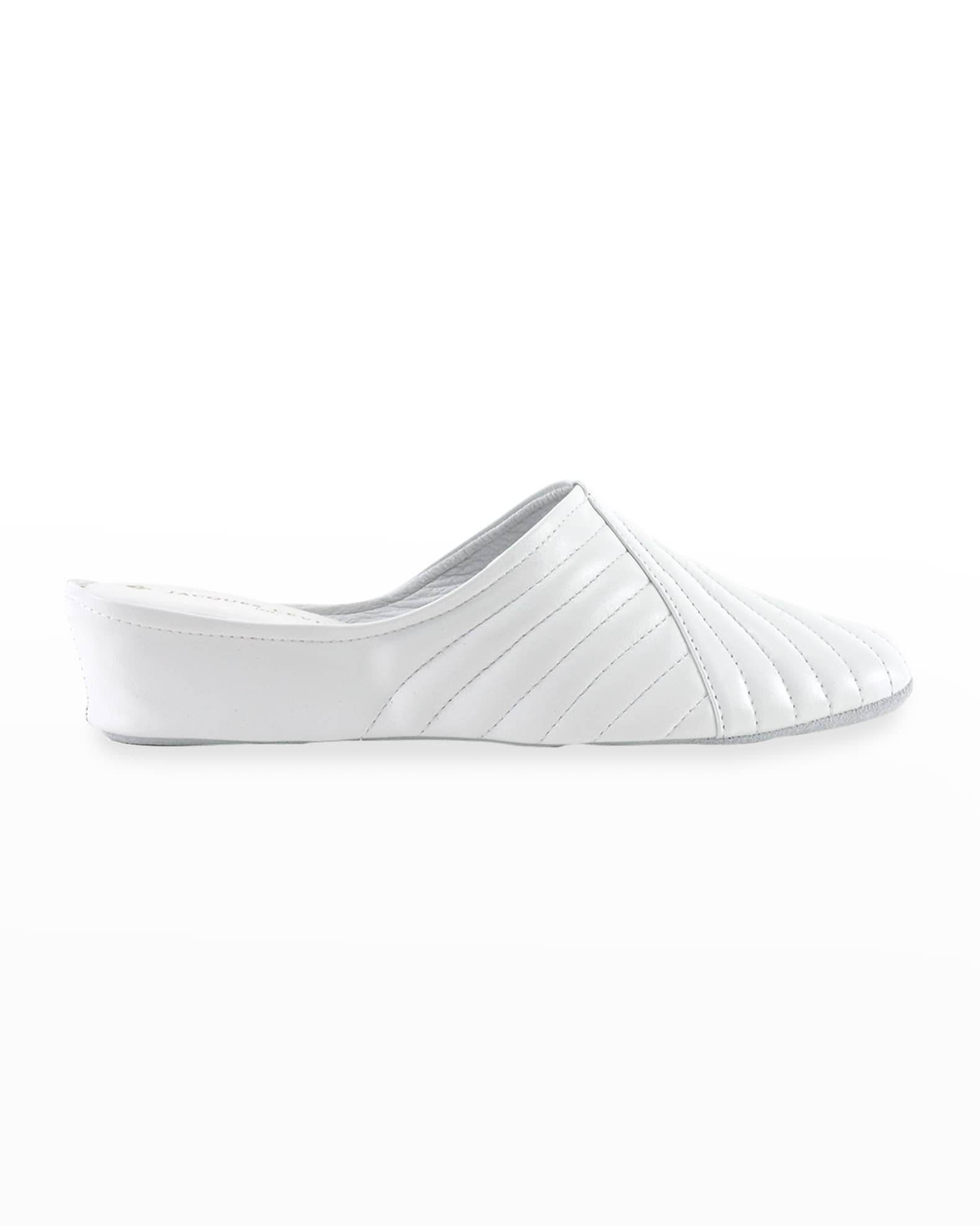 Two-Tone Metallic Quilted Slippers 0
