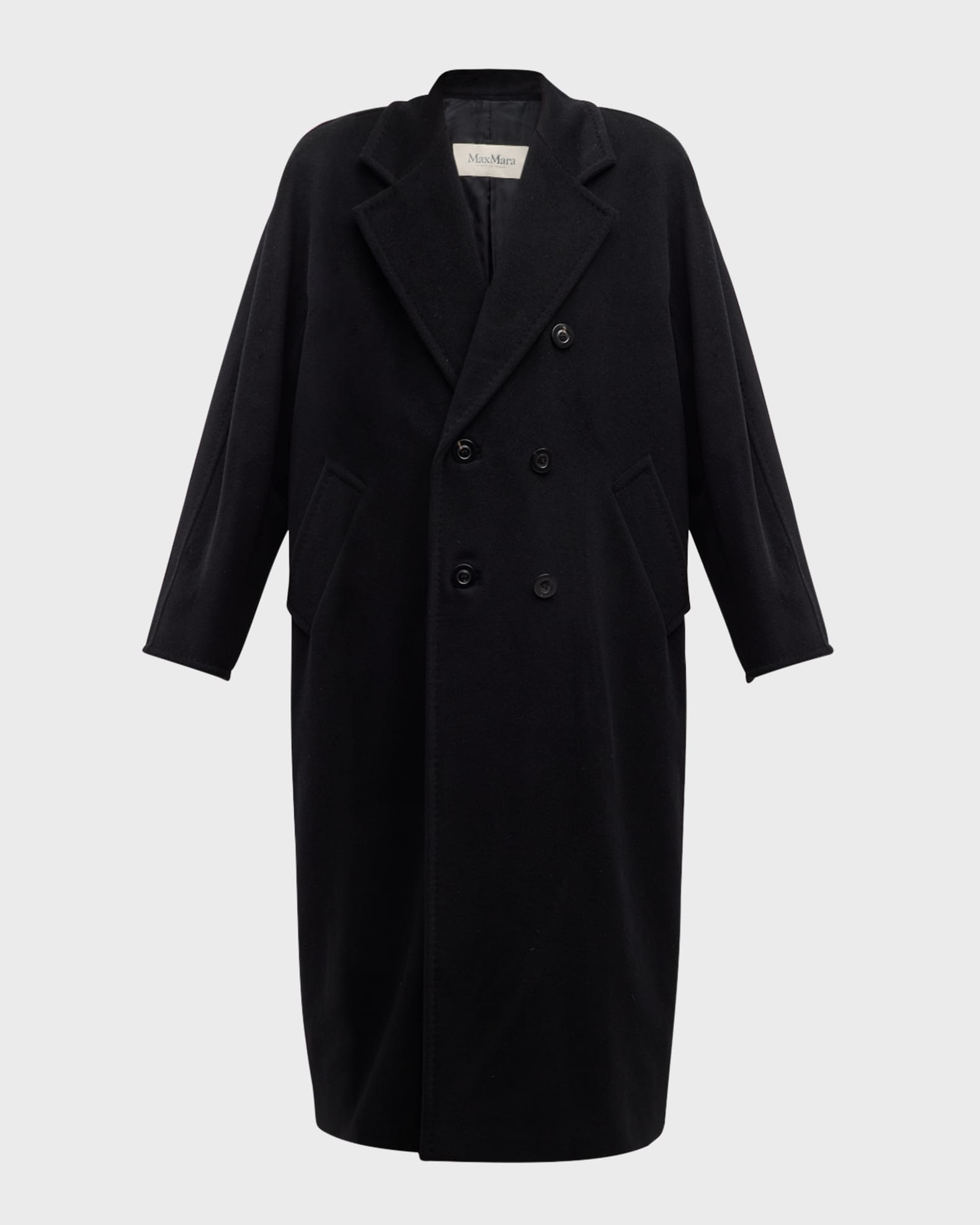 FENDI monogram-print belted virgin-wool coat