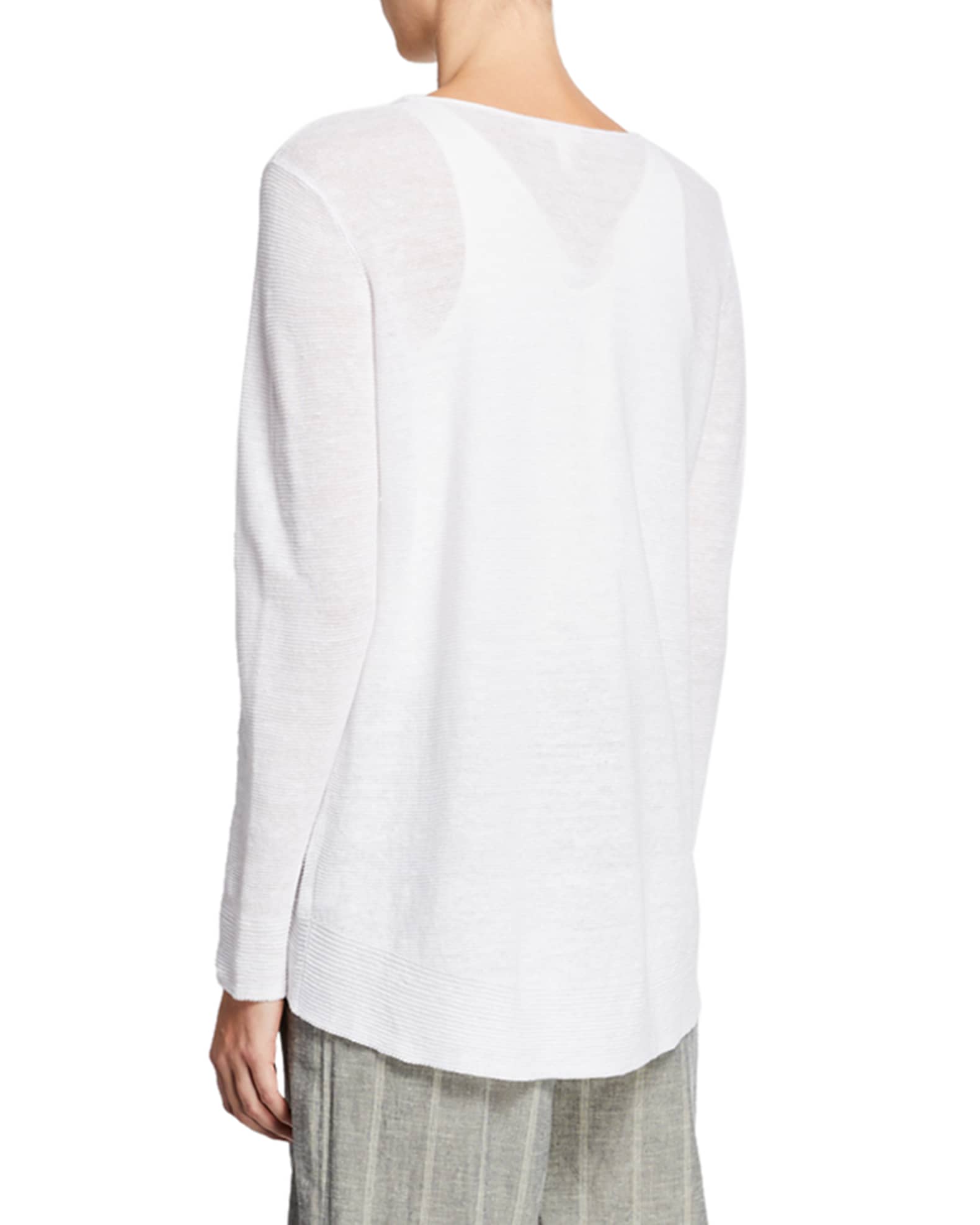 Organic Linen Long-Sleeve Tunic | Neiman Marcus