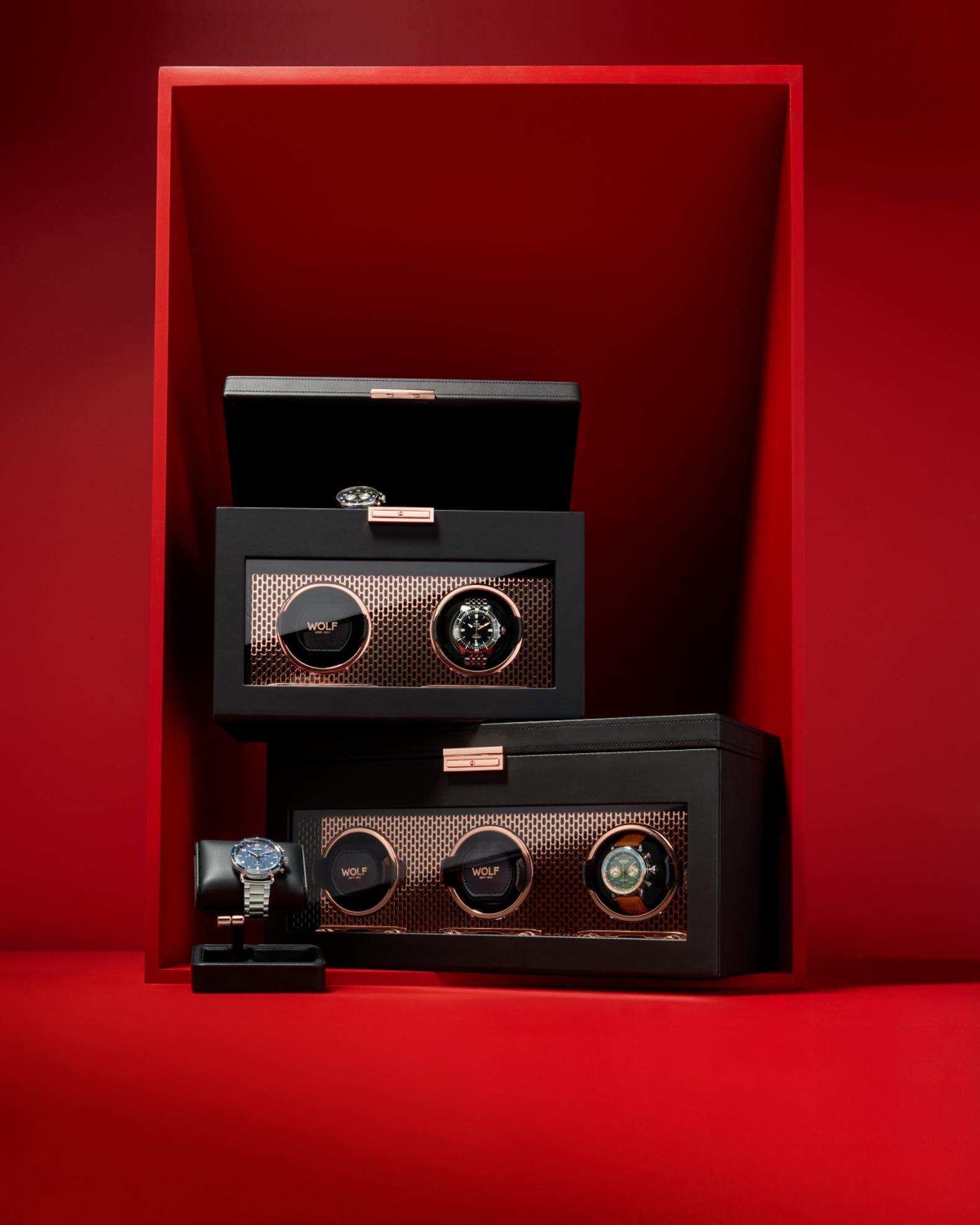 Axis Triple Watch Winder with Storage | Neiman Marcus