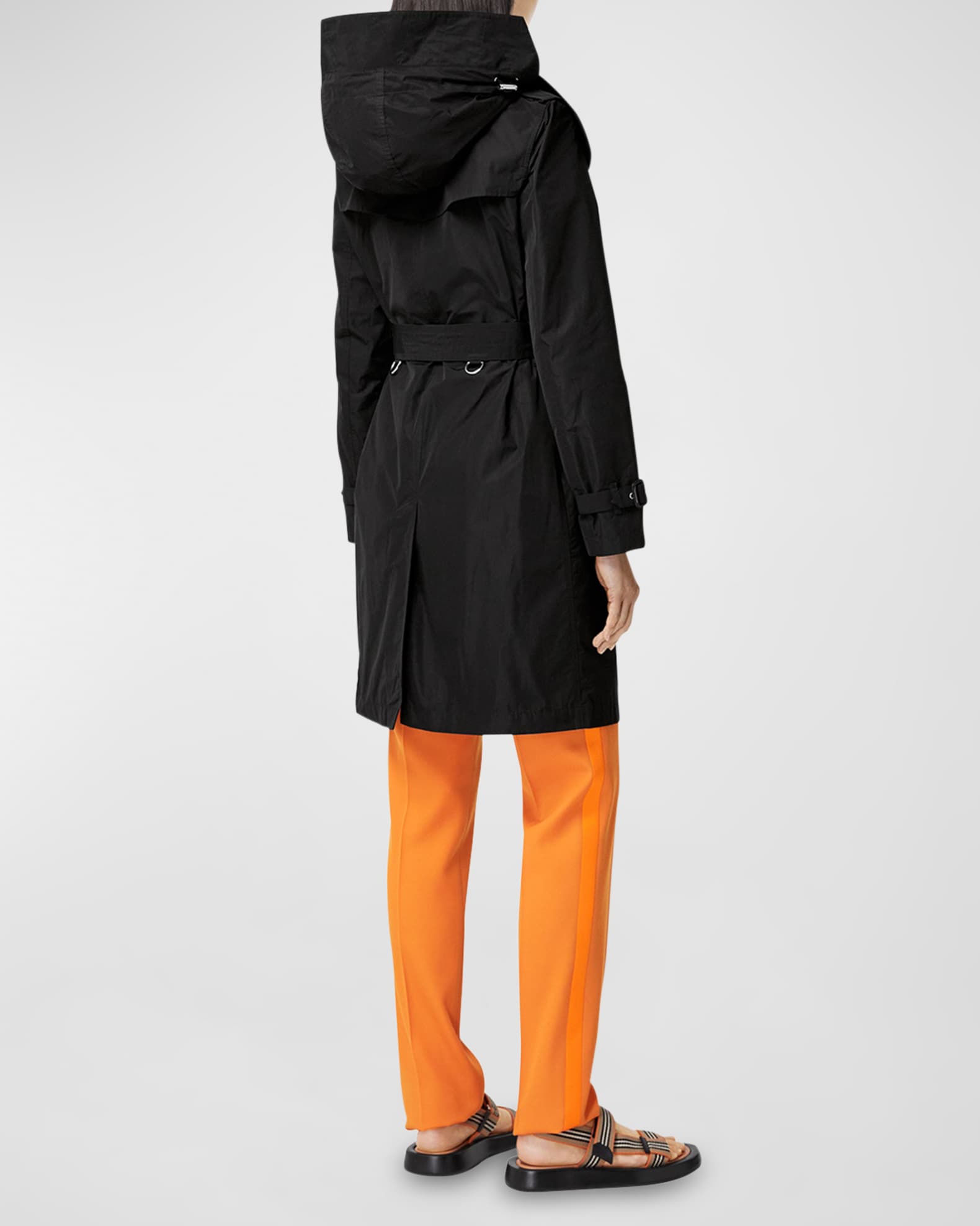 Burberry Kensington Double-Breasted Trench Coat with Detachable Hood |  Neiman Marcus