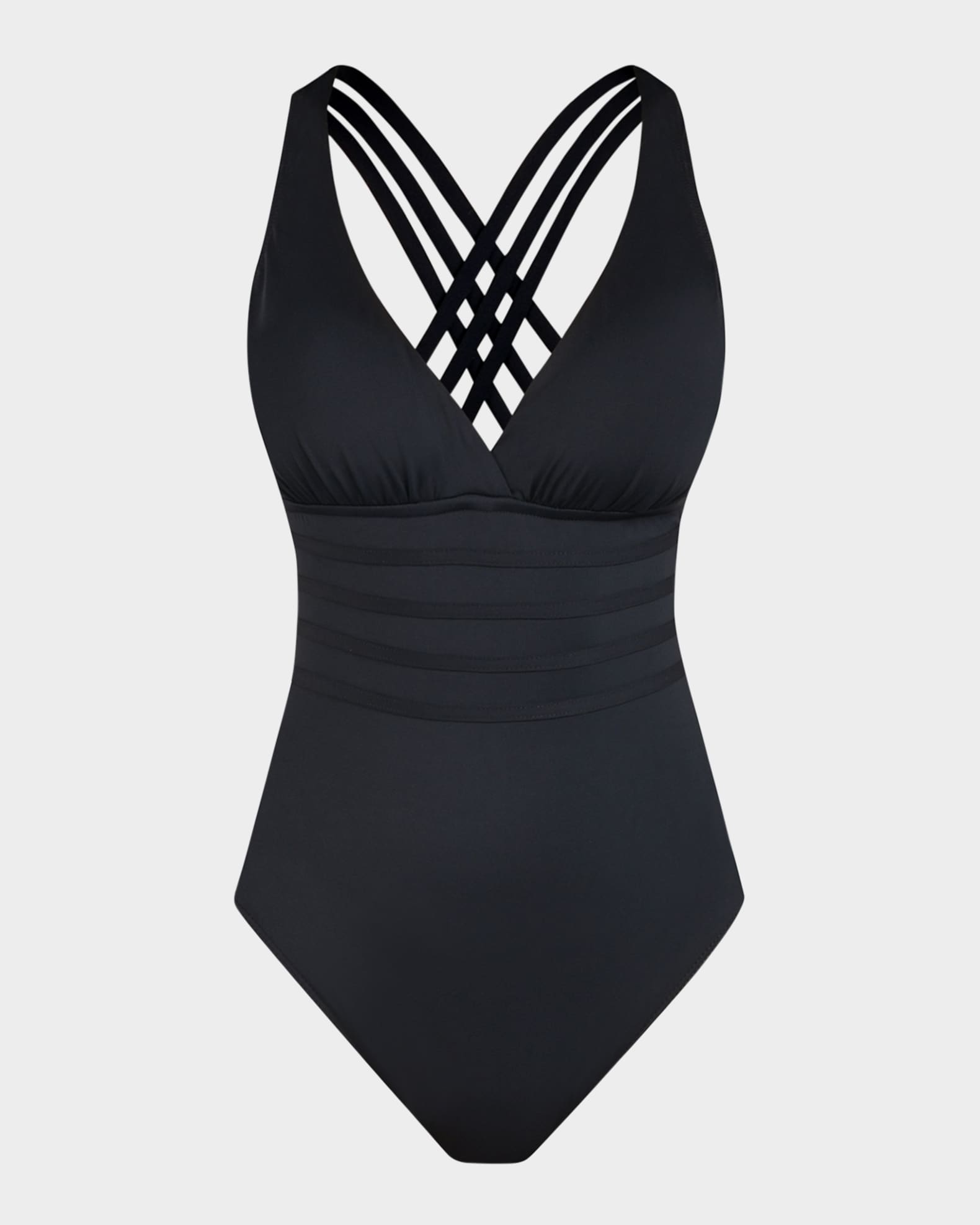 La Blanca Island Goddess One-Piece Swimsuit - Black - Size 6