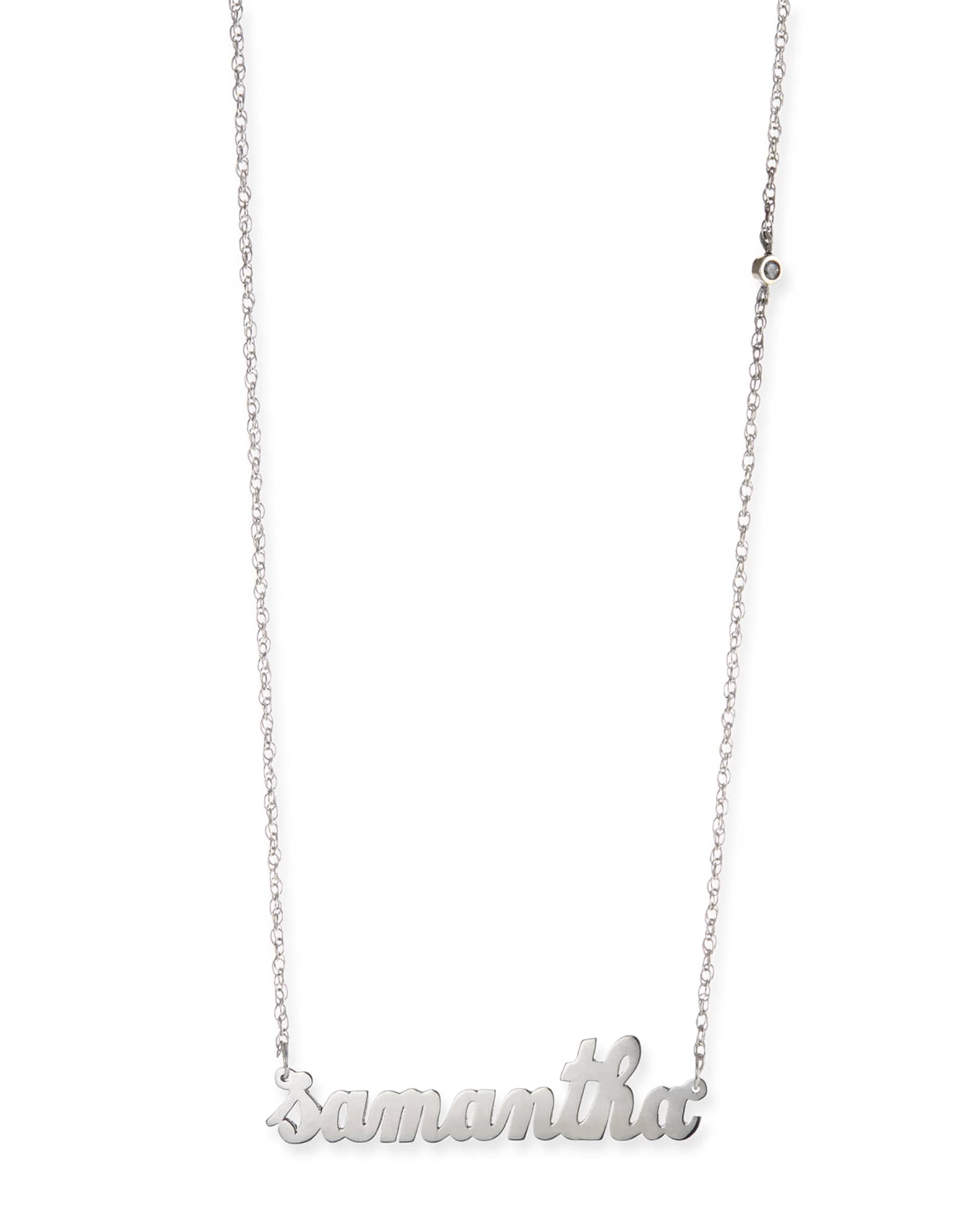 Jennifer Zeuner Abigail Personalized Diamond Necklace Neiman Marcus