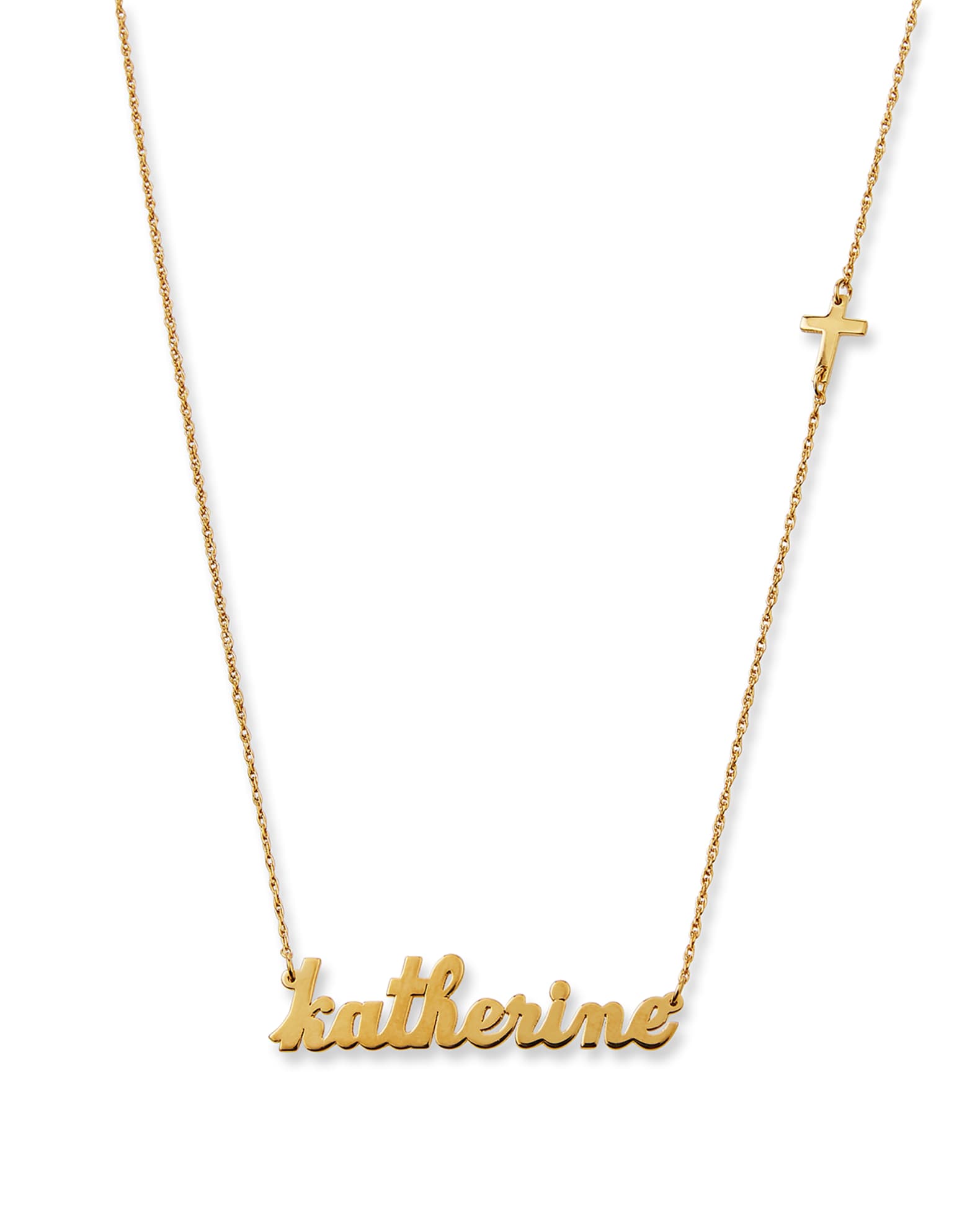 Jennifer Zeuner Abigail Personalized Cross Necklace