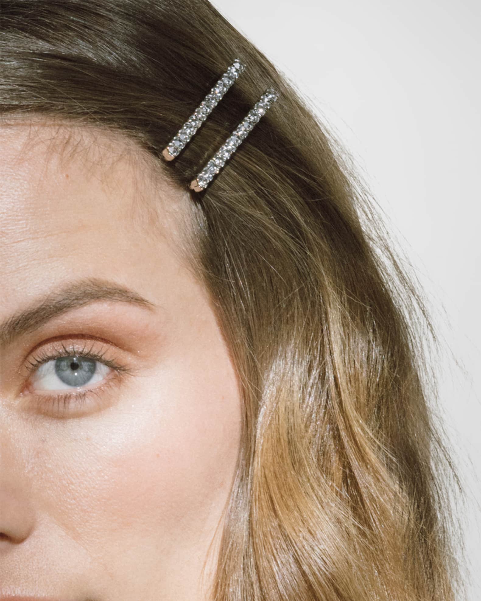 Jennifer Behr Gwen Crystal Bobby Pins, Set of 2 | Neiman Marcus