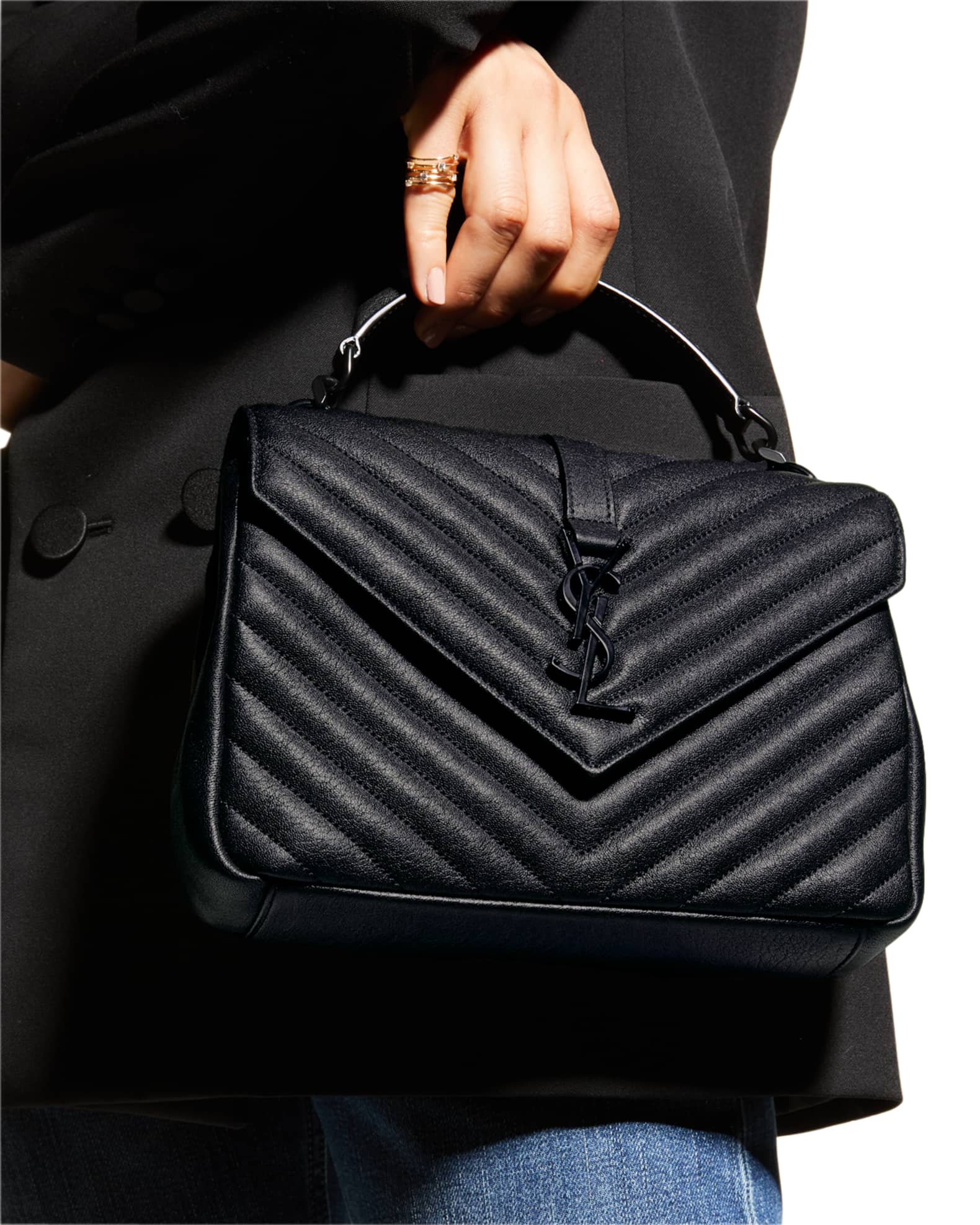 Saint laurent college medium black shop