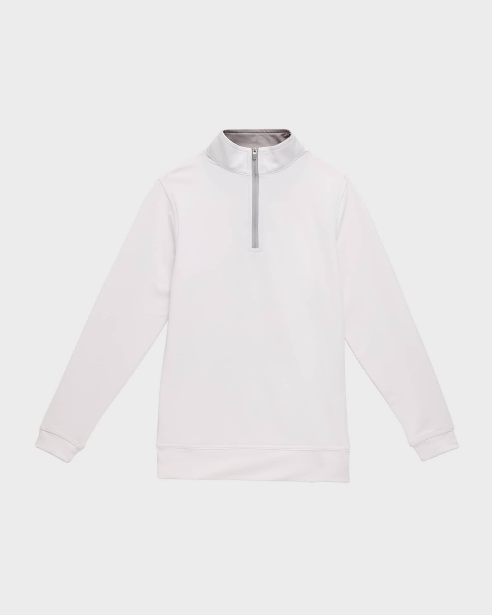 Stretch Terry Quarter Zip Popover, Youth 0