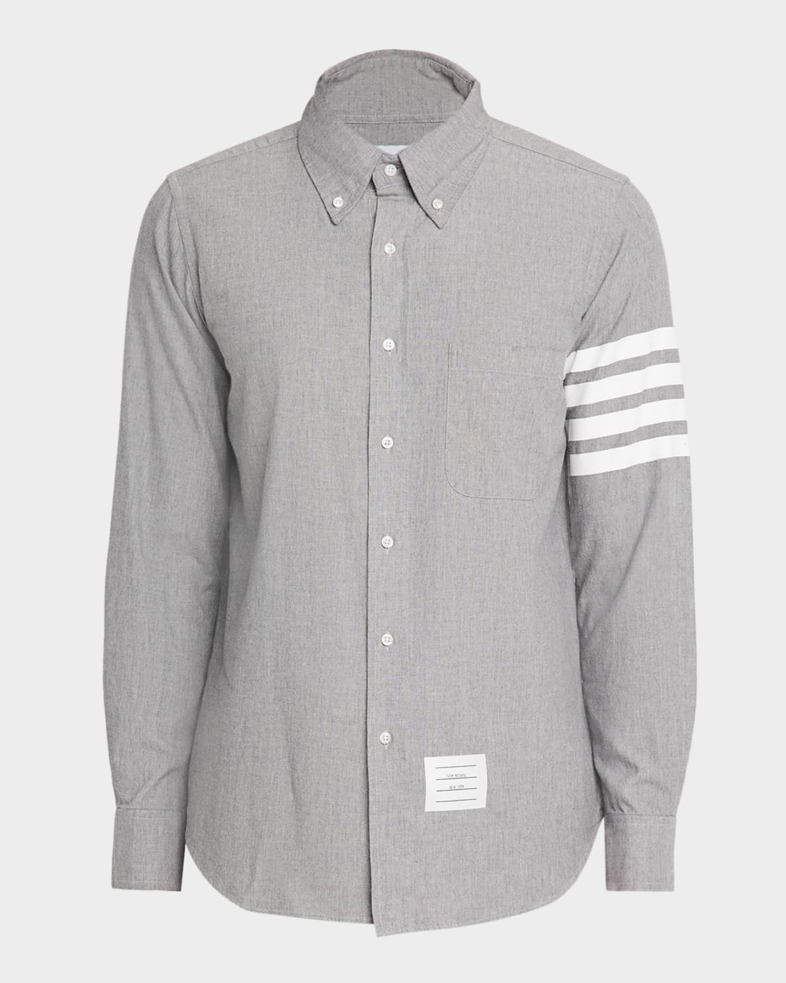 Thom Browne Men's Chambray Long-Sleeve Shirt | Neiman Marcus