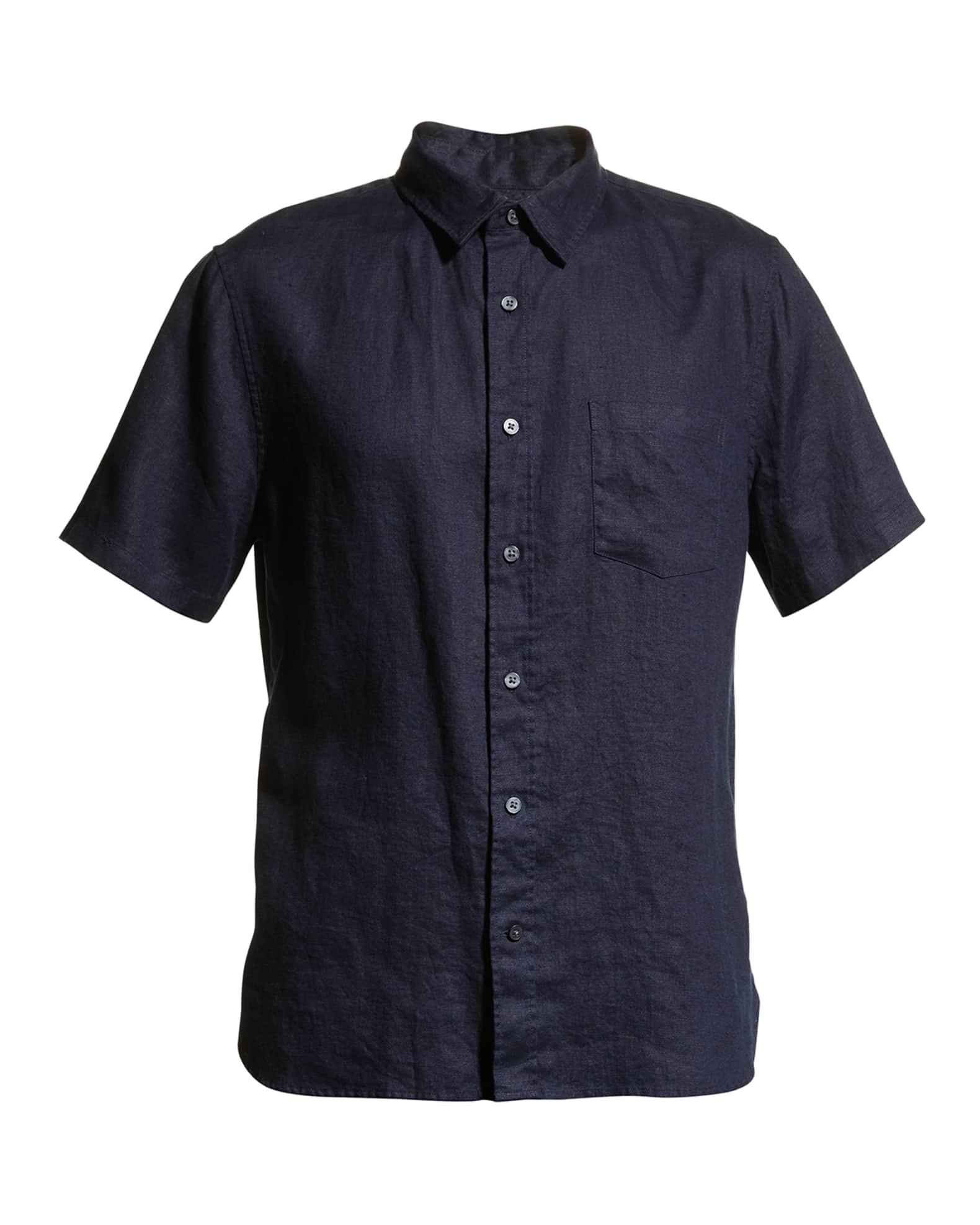 Vince Men's Linen Short-Sleeve Sport Shirt | Neiman Marcus