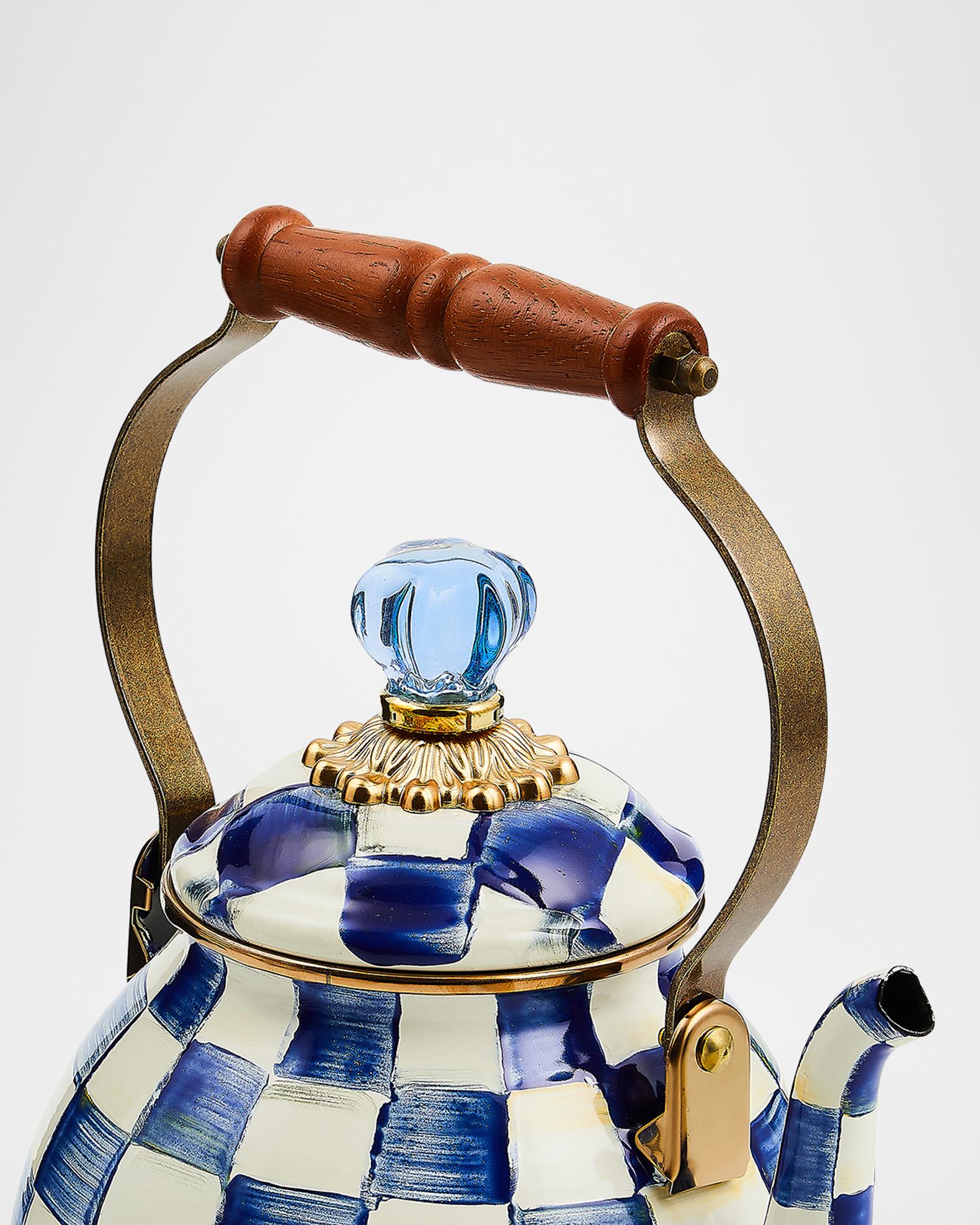 Royal Check Tea Kettles | Neiman Marcus