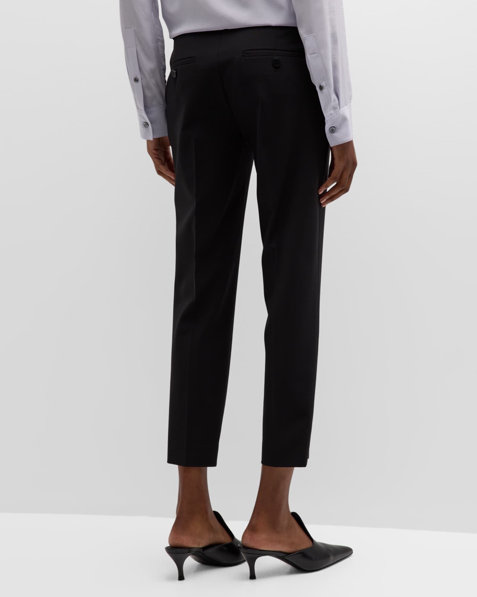Theory Treeca Wool Pants | Neiman Marcus