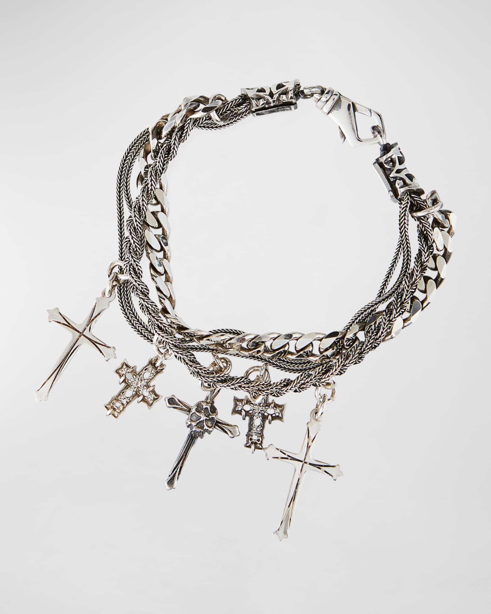 Emanuele Bicocchi medium braided bracelet - Silver