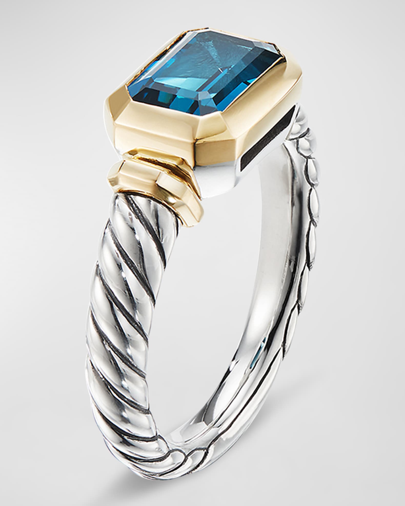 David Yurman Novella Stone Ring w/ 18k Gold Neiman Marcus